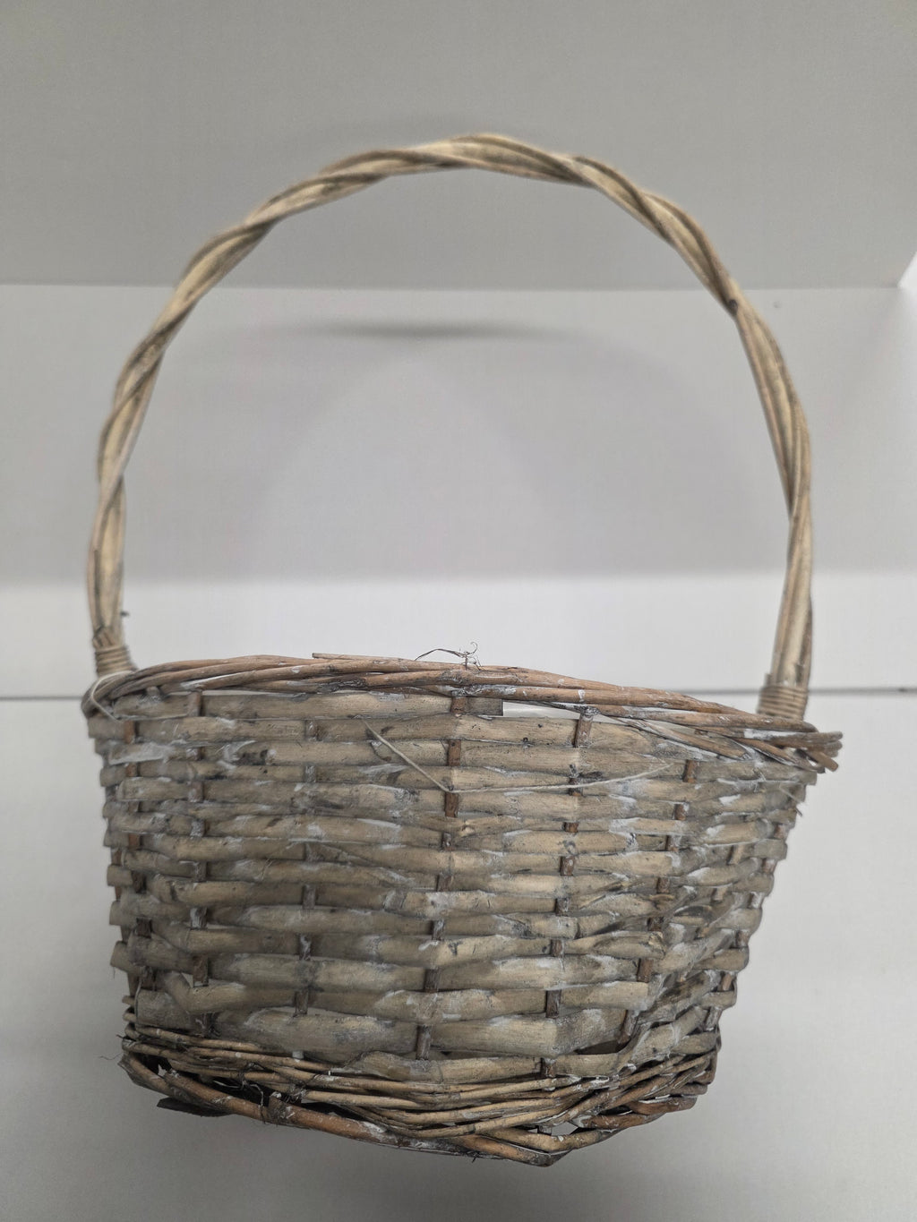 Basket Grey Handled Bowl 35cm