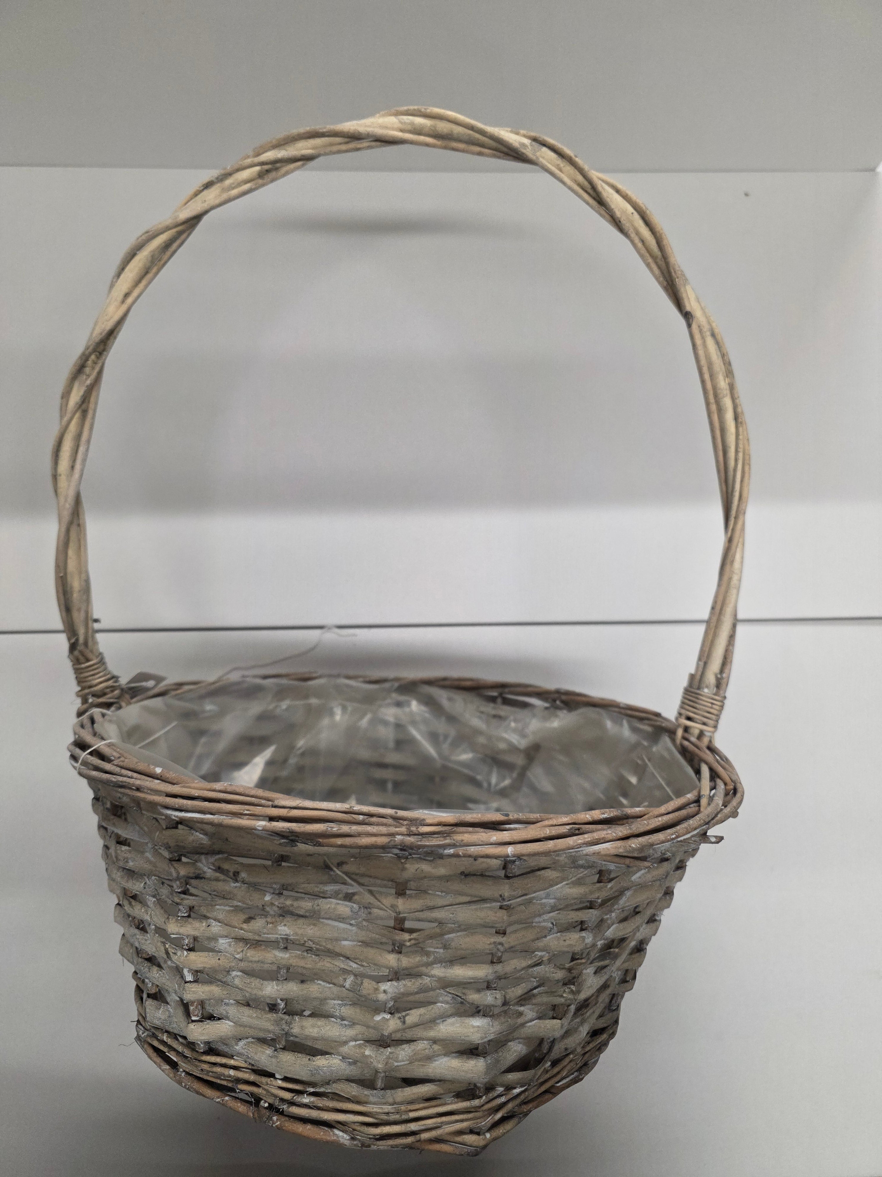 Basket Grey Handled Bowl 35cm