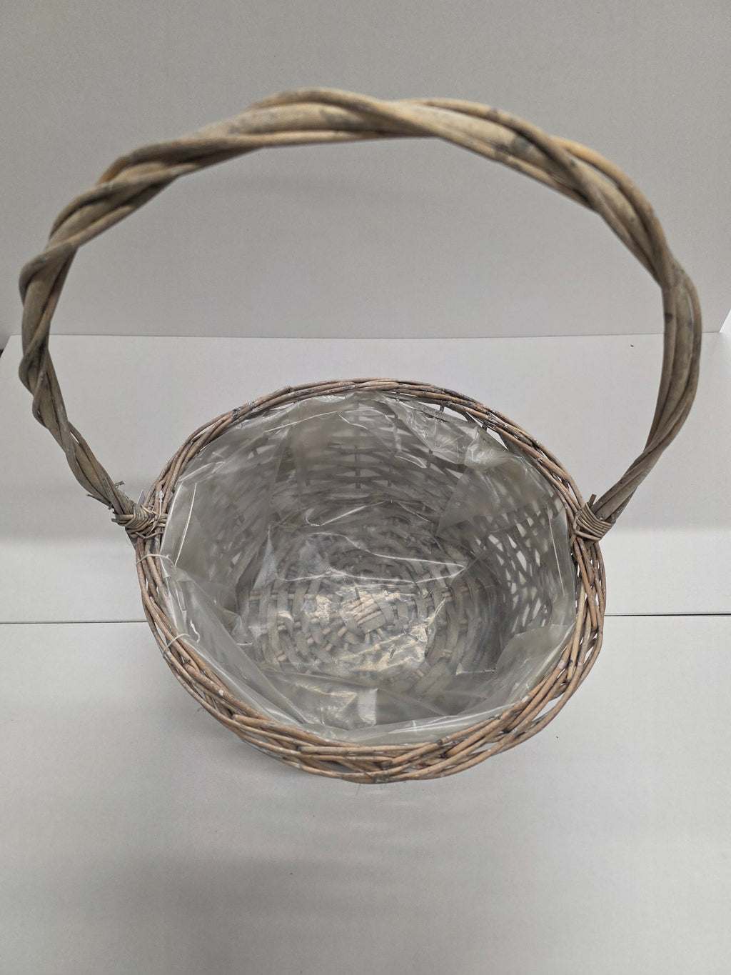 Basket Grey Handled Bowl 35cm