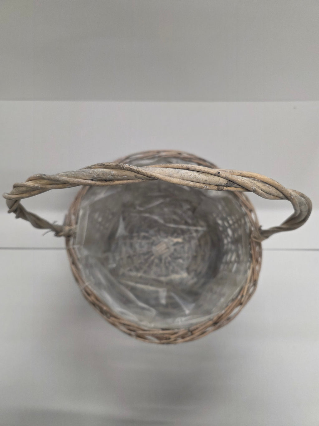 Basket Grey Handled Bowl 35cm
