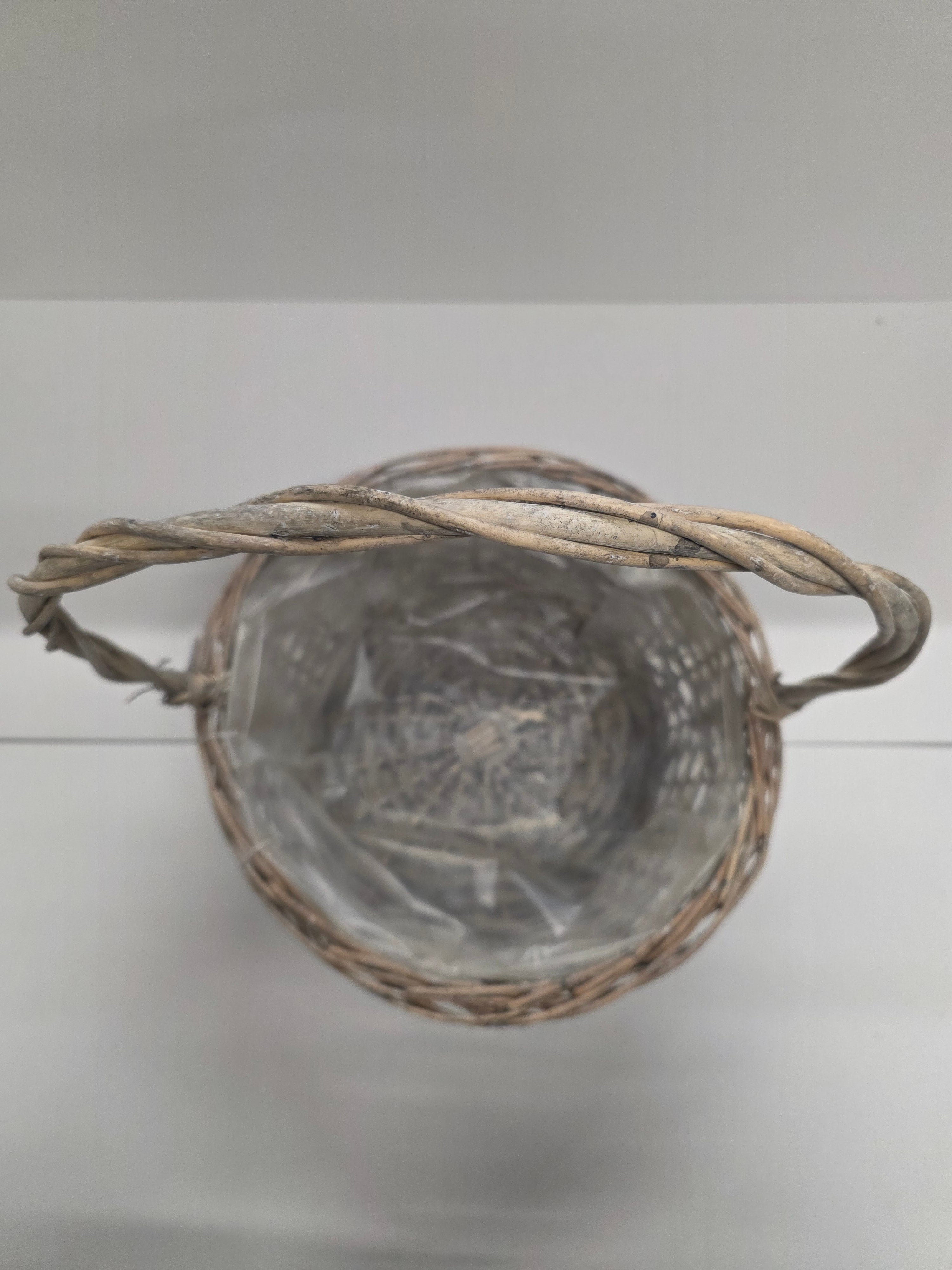 Basket Grey Handled Bowl 35cm
