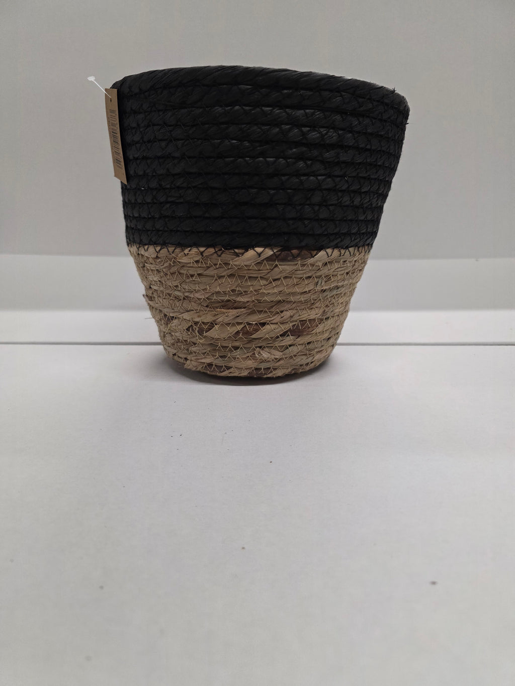 Seagrass Pot Black 19cm (PACK OF 2)