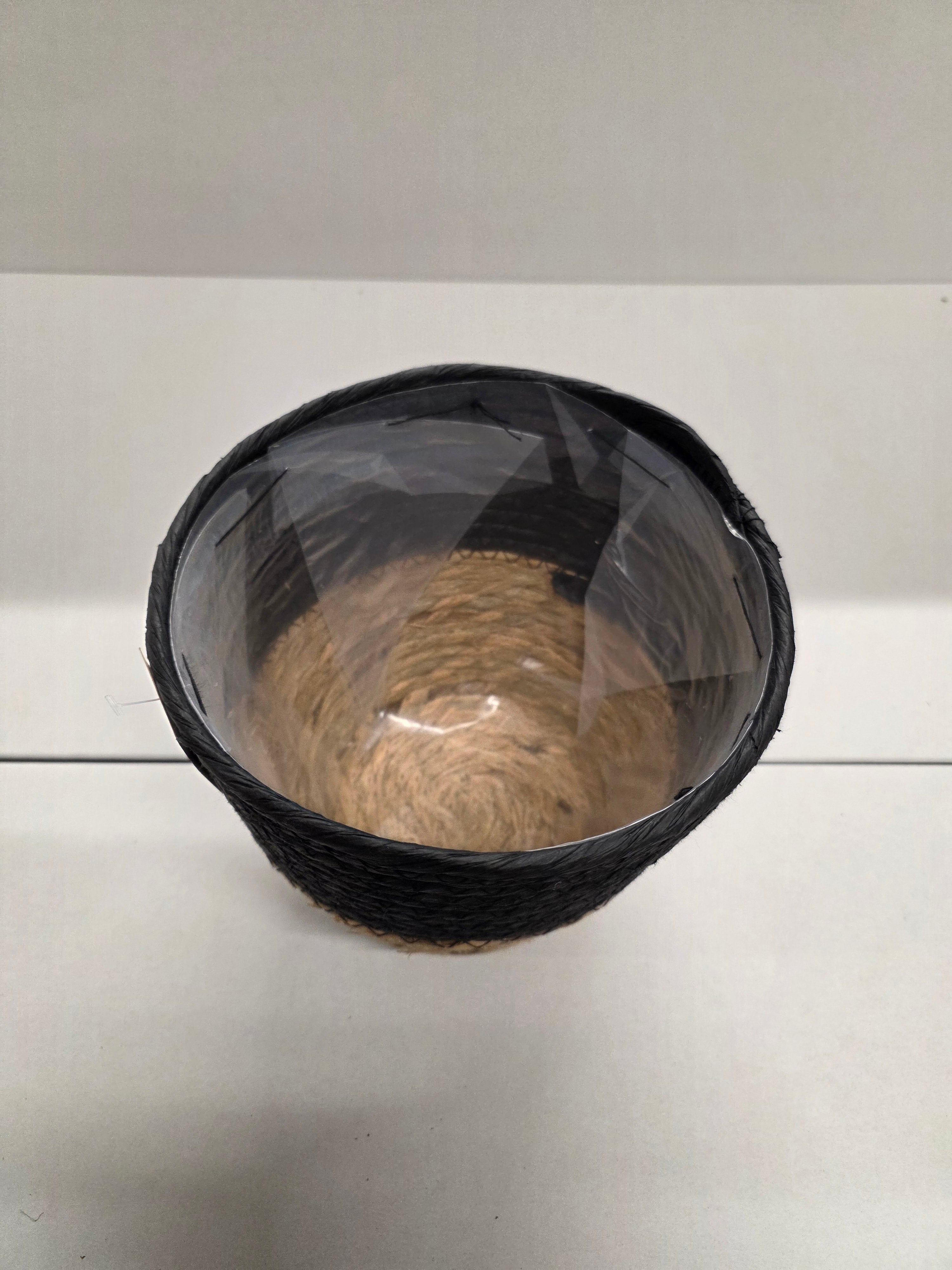 Seagrass Pot Black 19cm (PACK OF 2)