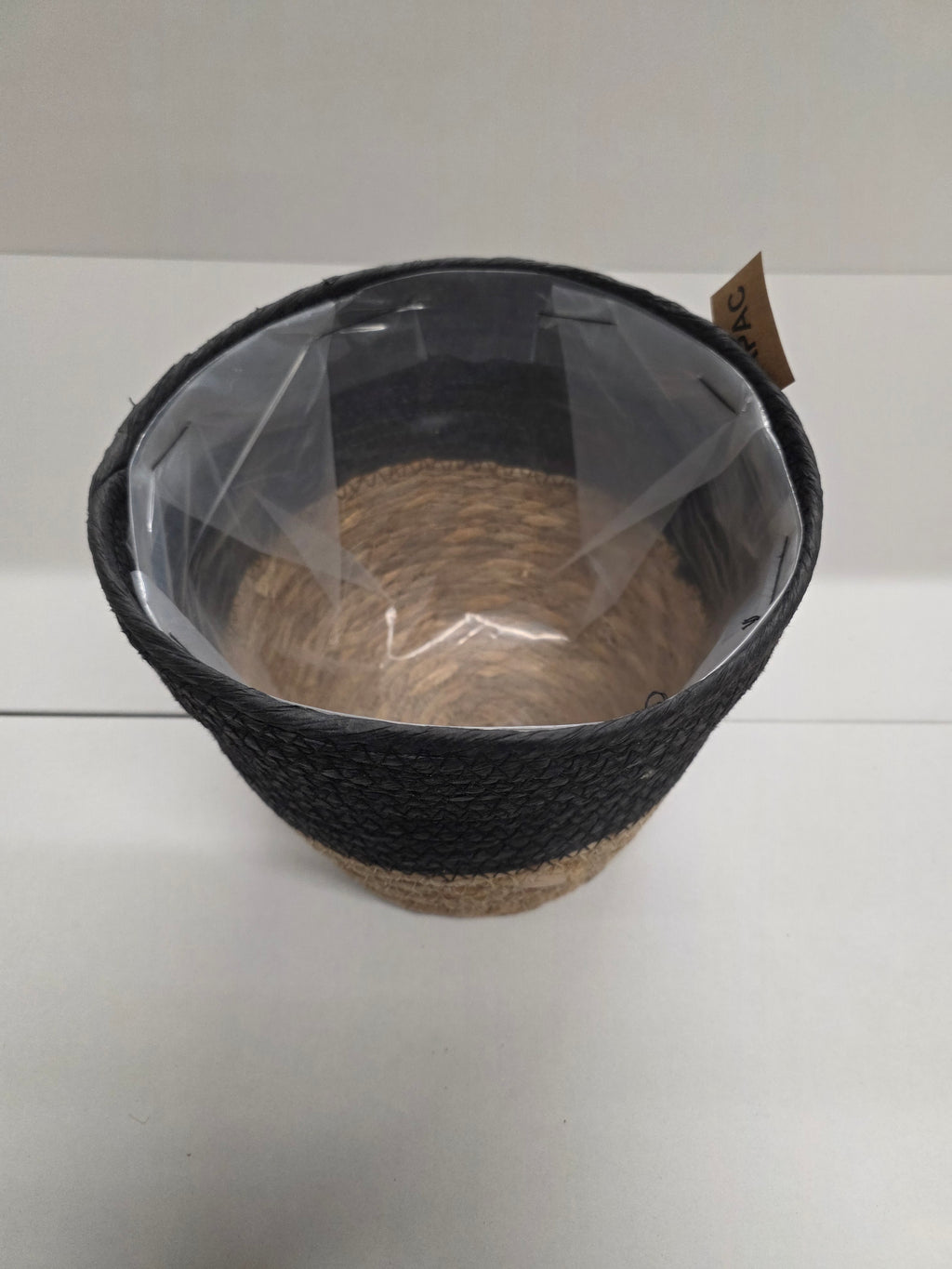 Seagrass Pot Black 23cm (PACK OF 2)