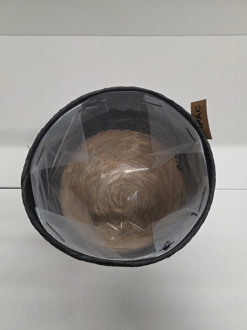 Seagrass Pot Black 23cm (PACK OF 2)