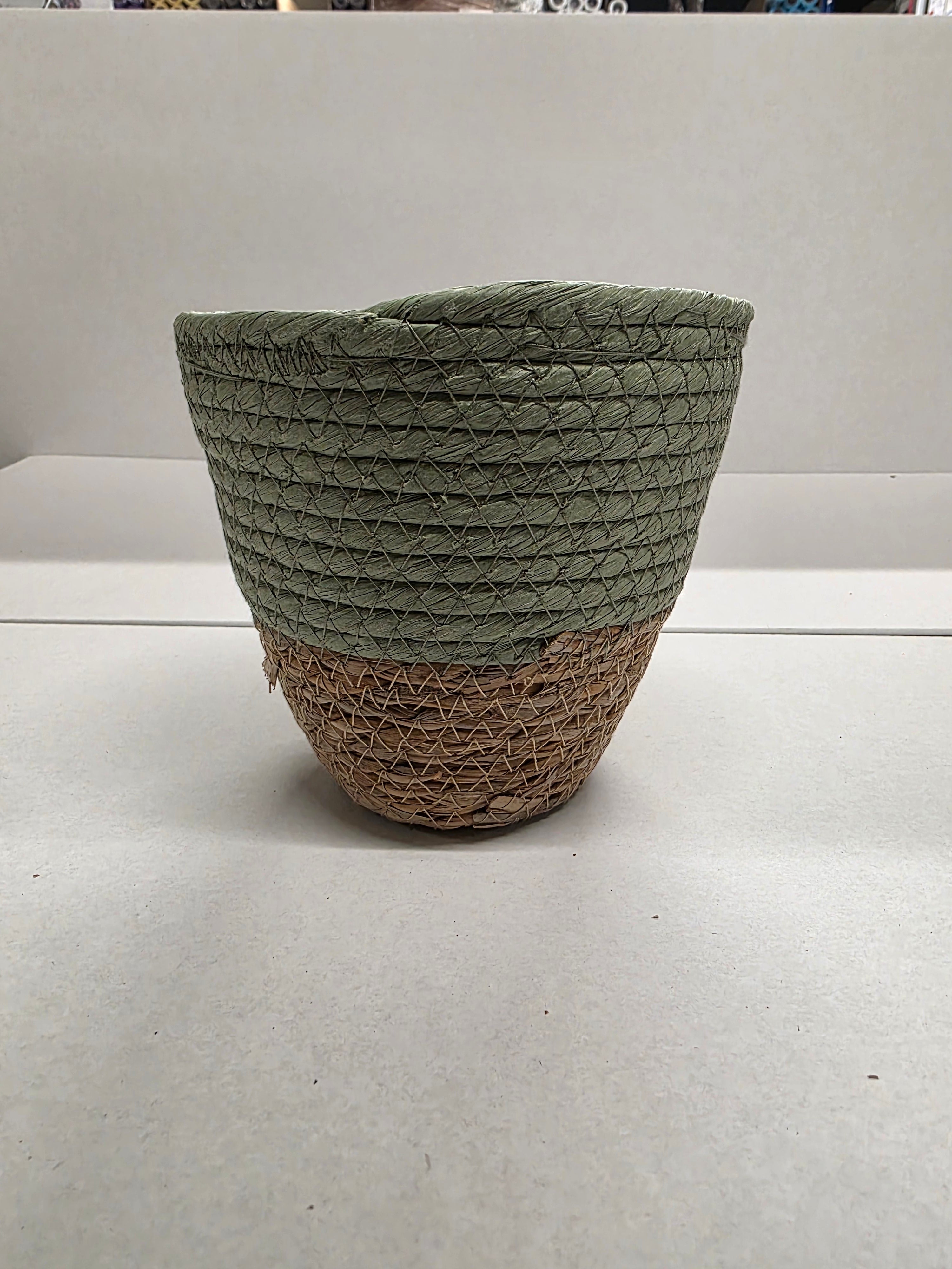Seagrass Pot Green 16cm (PACK OF 3)