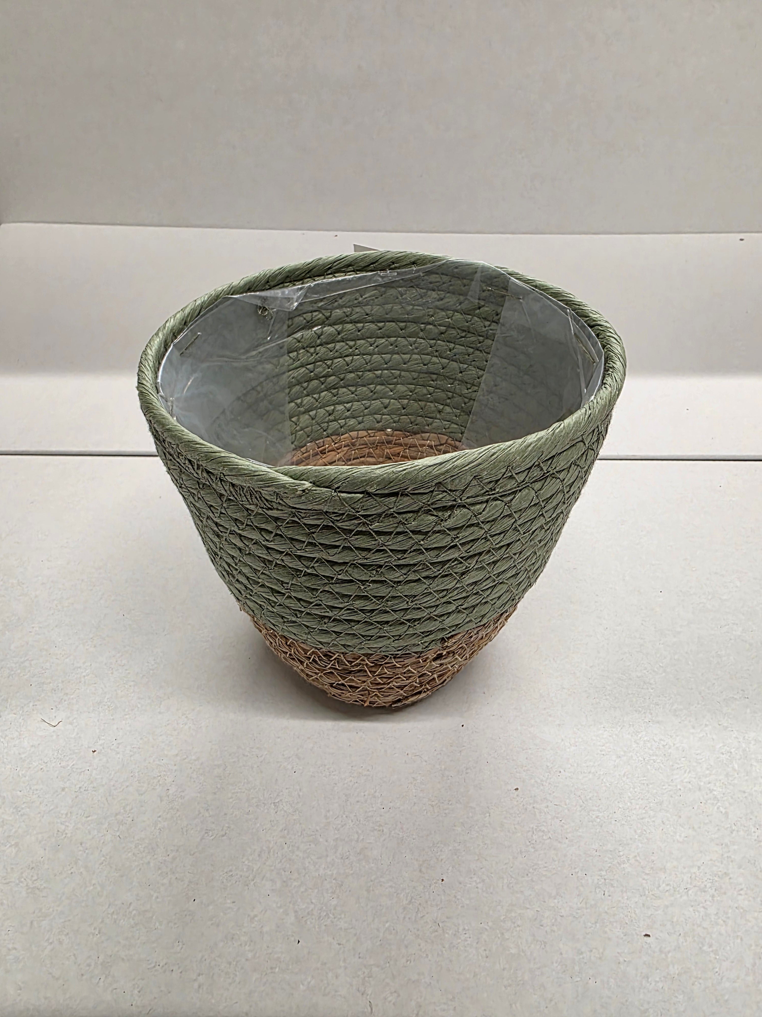 Seagrass Pot Green 16cm (PACK OF 3)