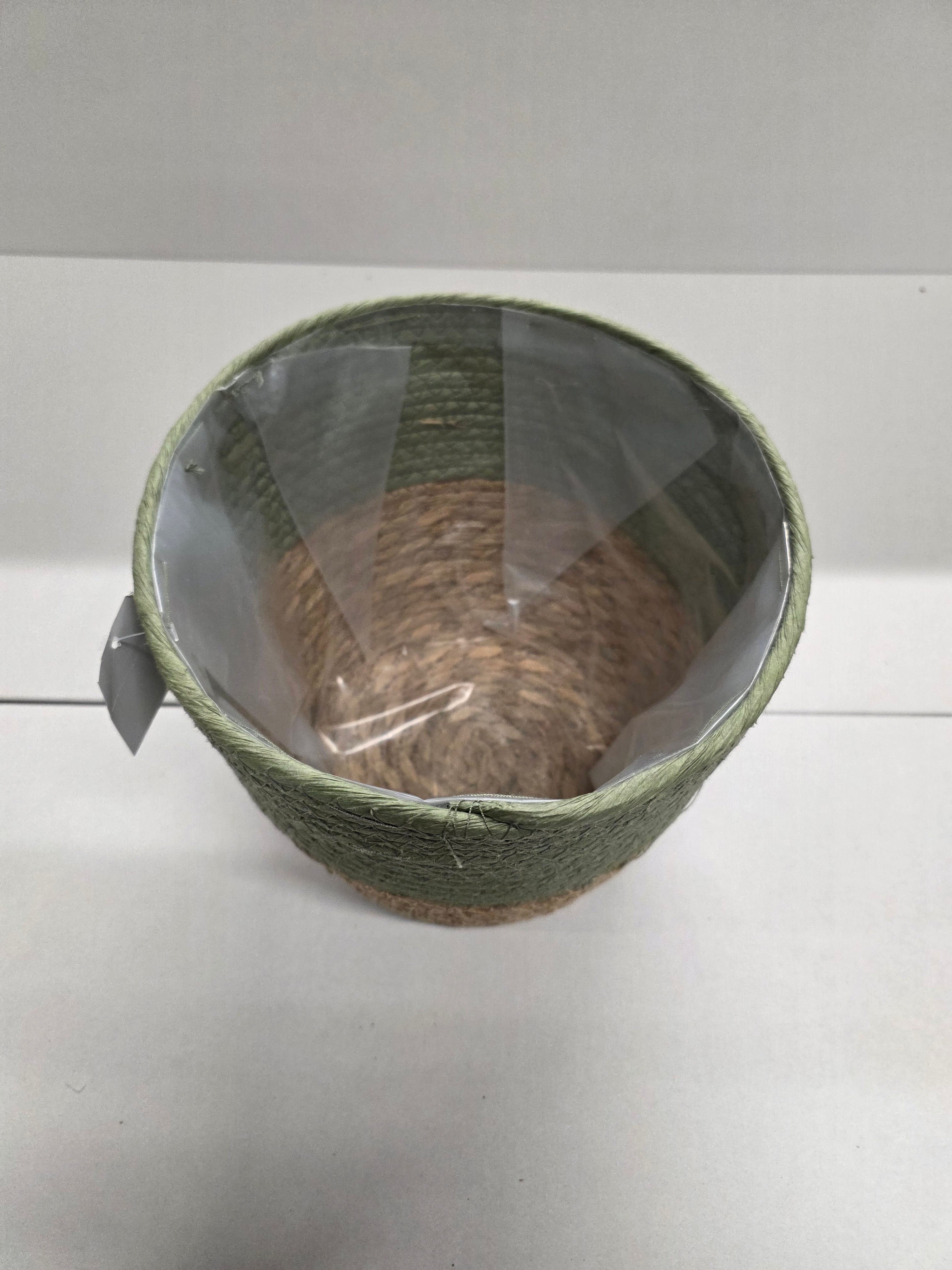 Seagrass Pot Green 23cm (PACK OF 2)