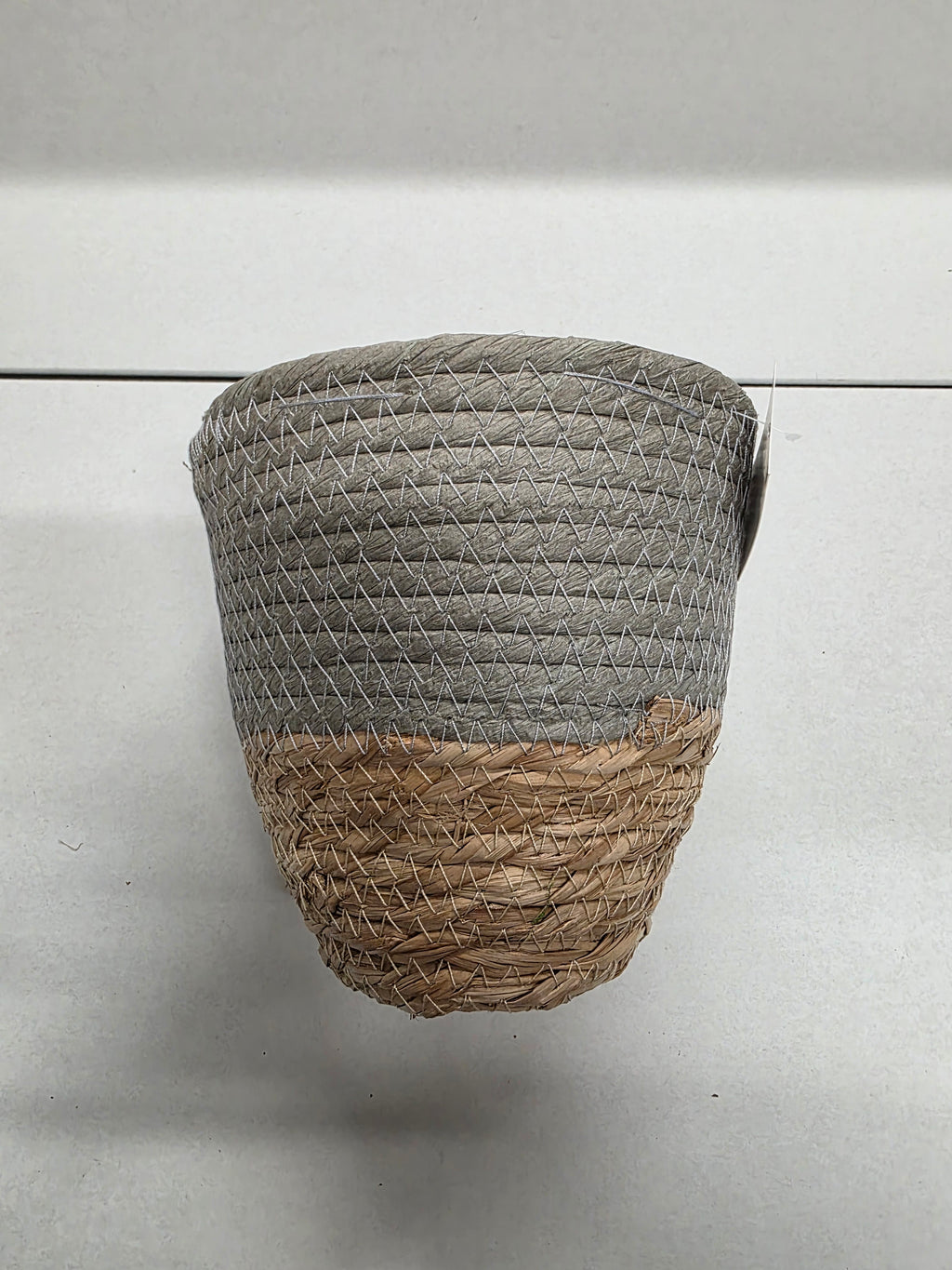 Seagrass Pot Grey 16cm (PACK OF 3)