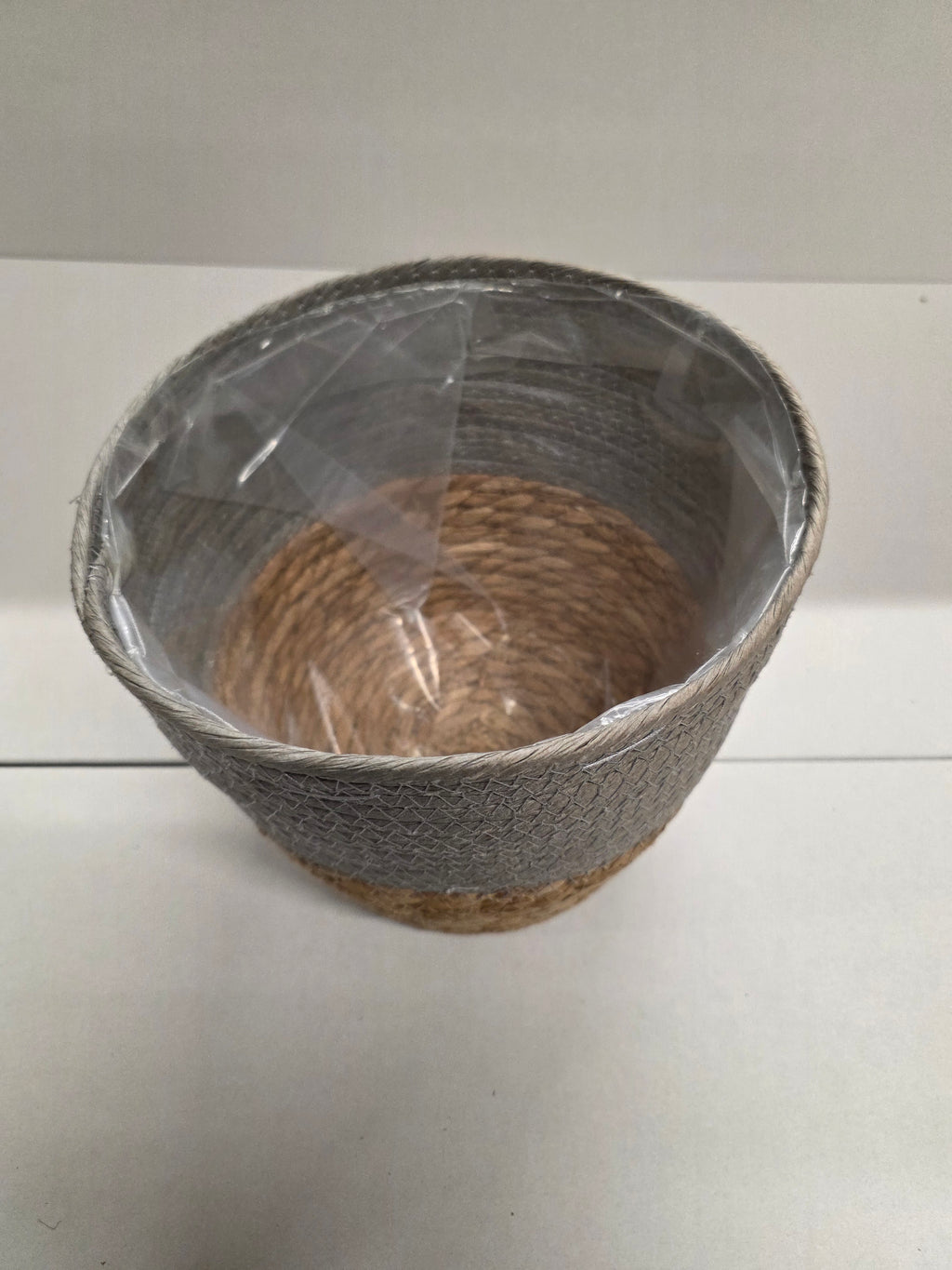 Seagrass Pot Grey 23cm (PACK OF 2)