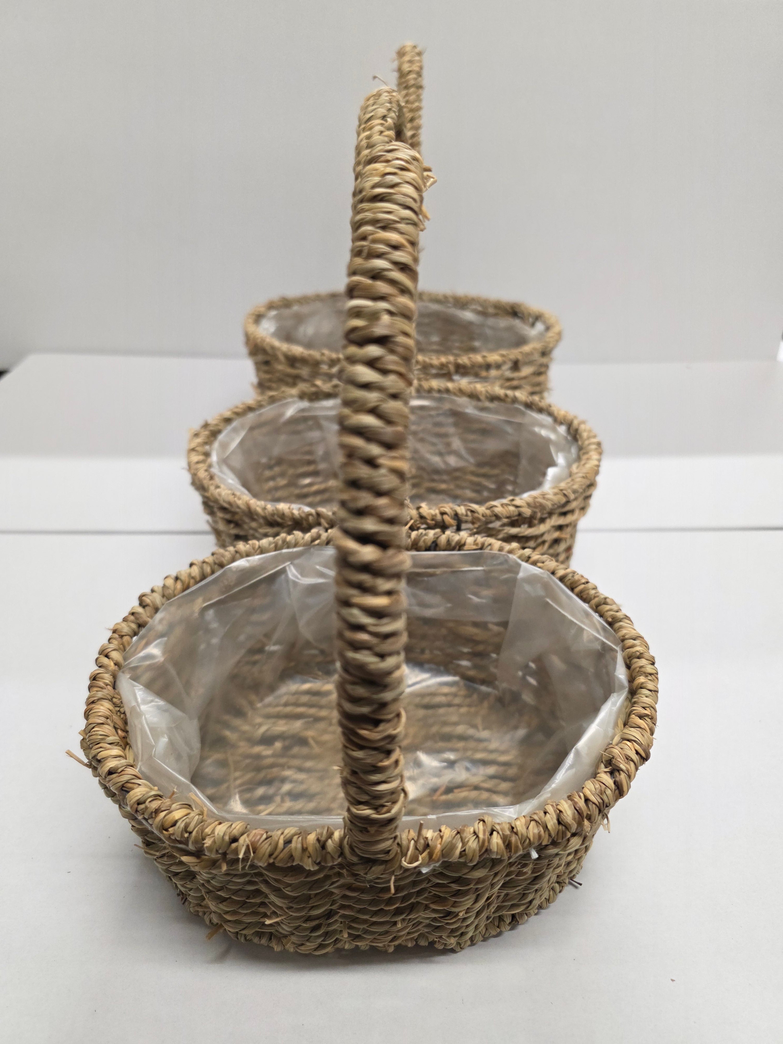 Basket Seagrass Oval Set