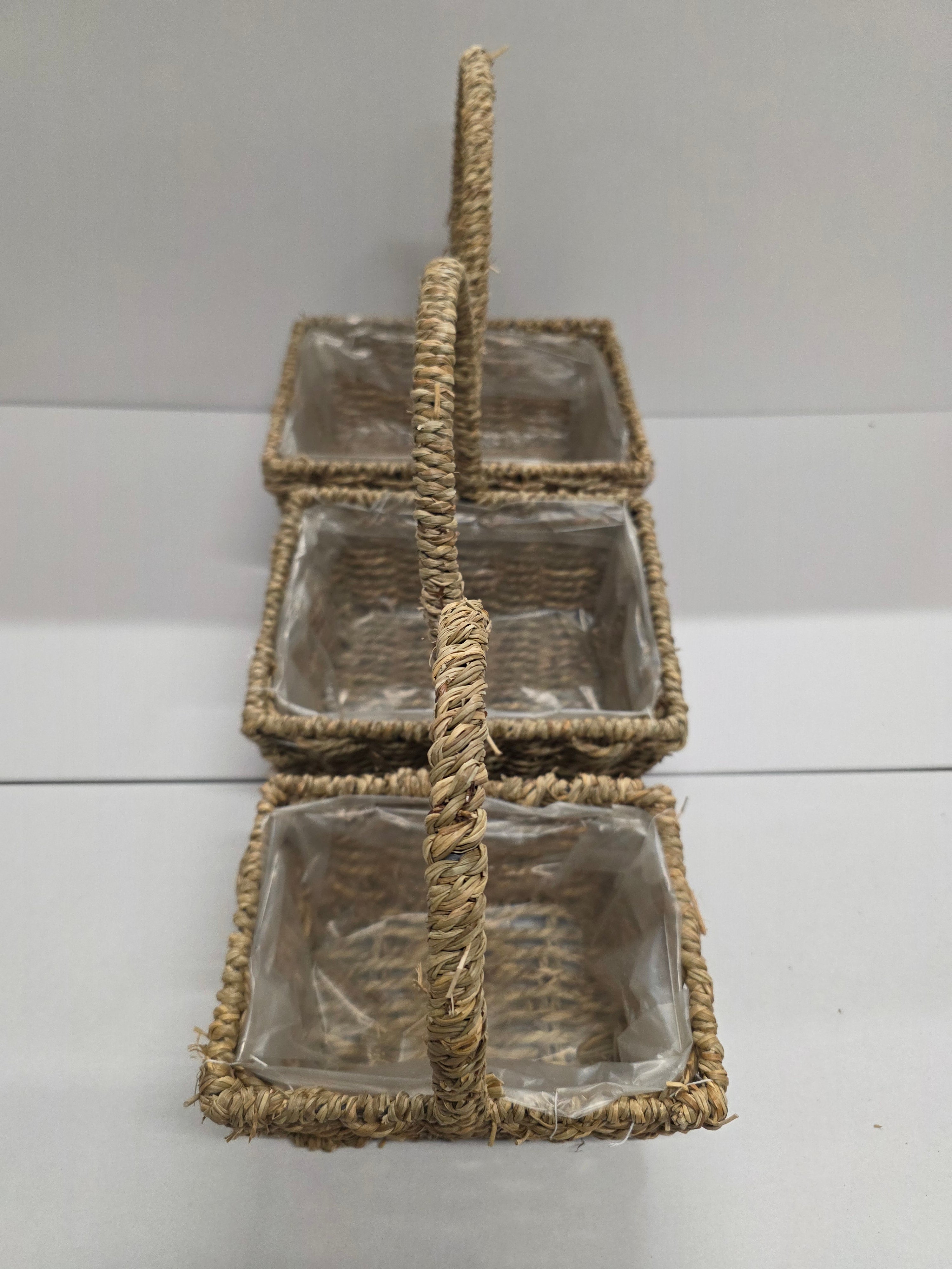 Basket Seagrass Rectangle Set