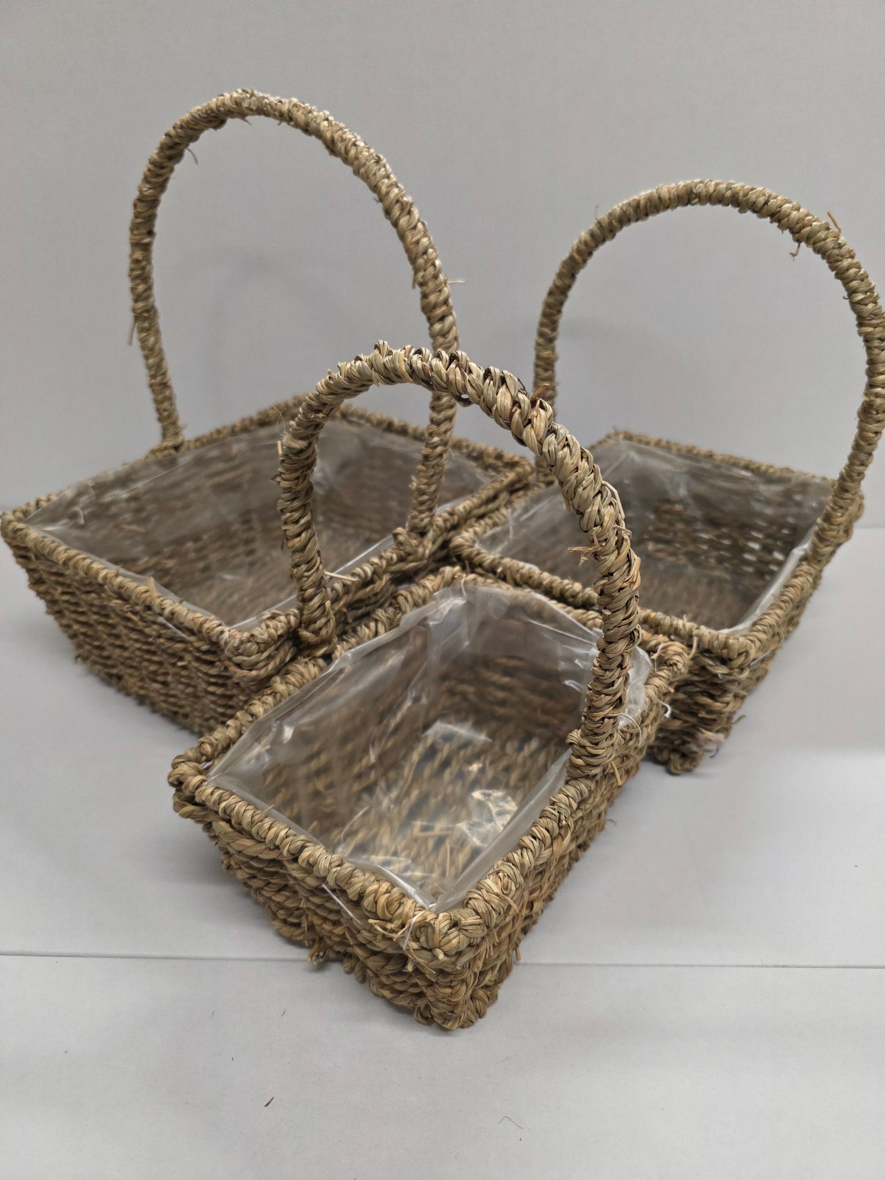 Basket Seagrass Rectangle Set