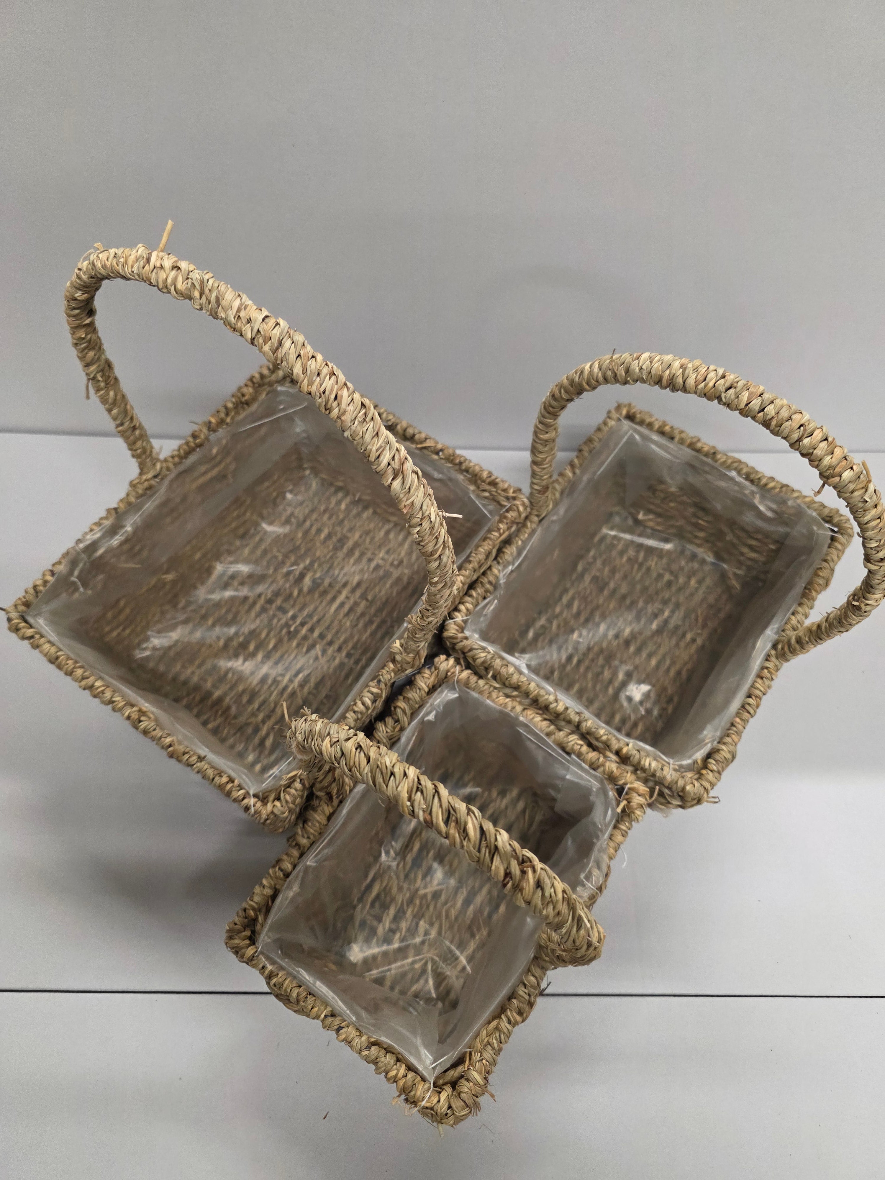 Basket Seagrass Rectangle Set