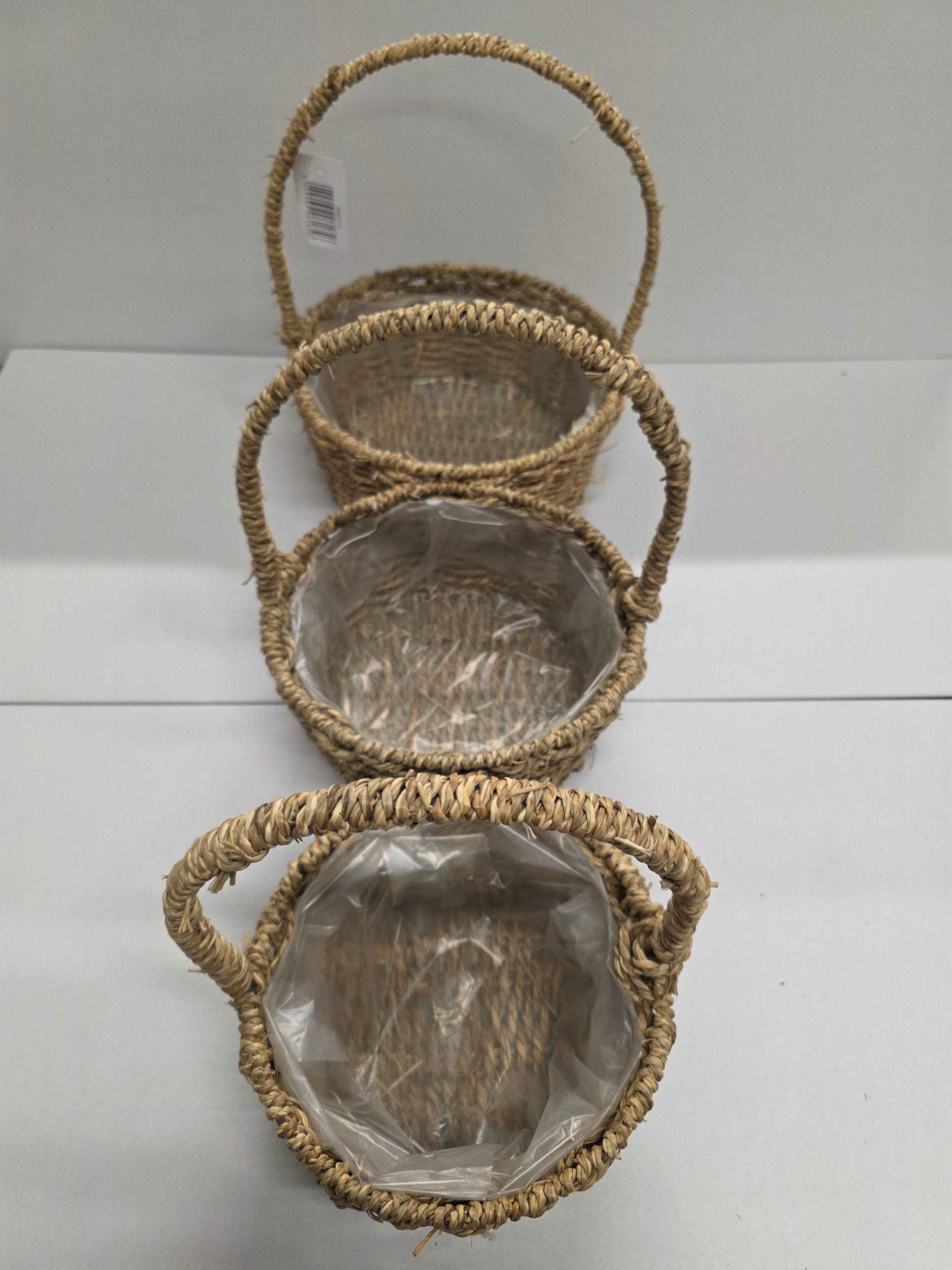 Basket Seagrass Round Set