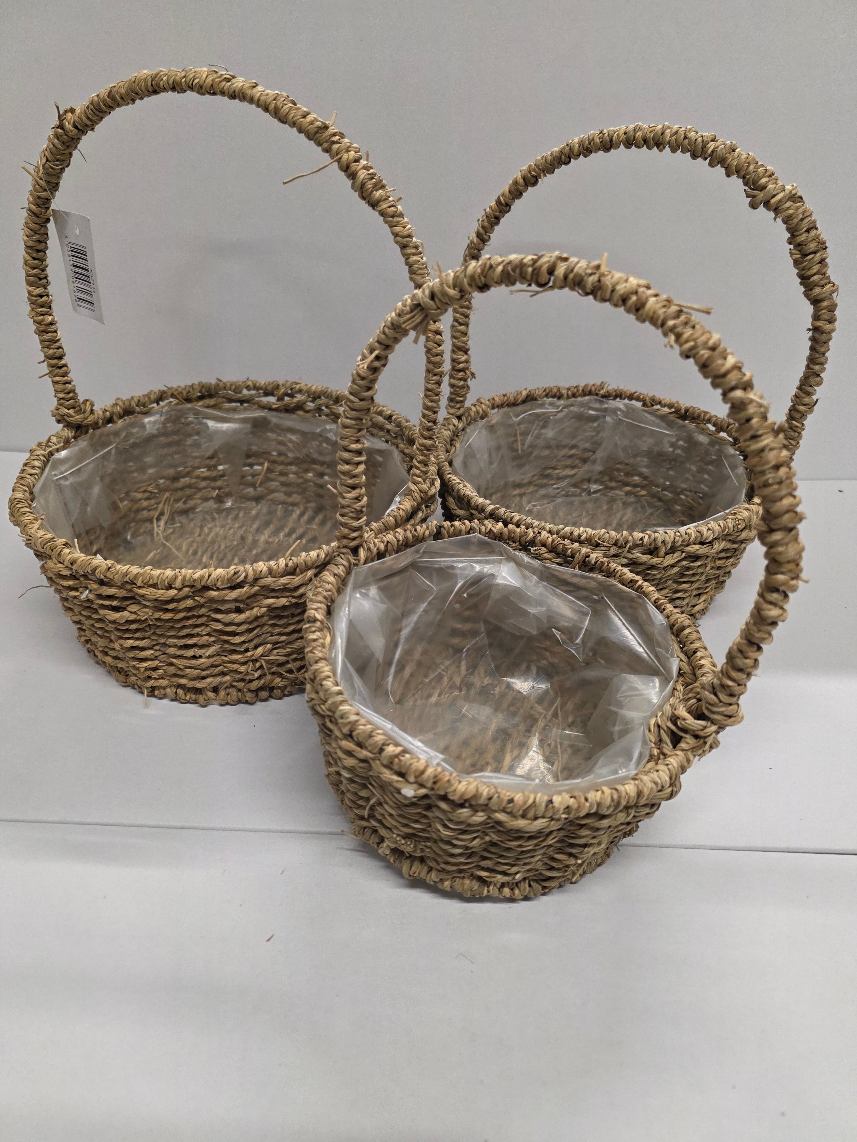 Basket Seagrass Round Set
