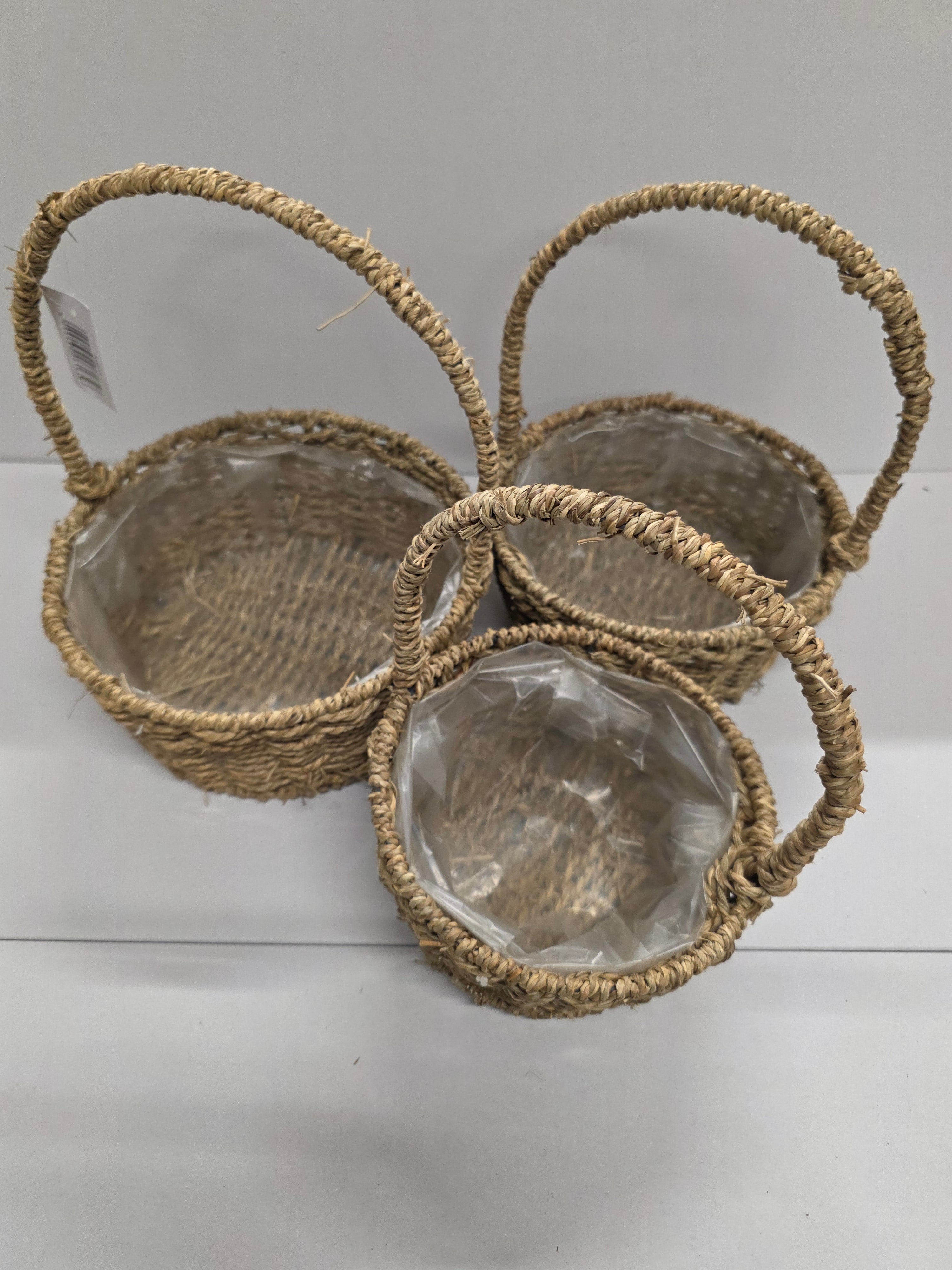 Basket Seagrass Round Set