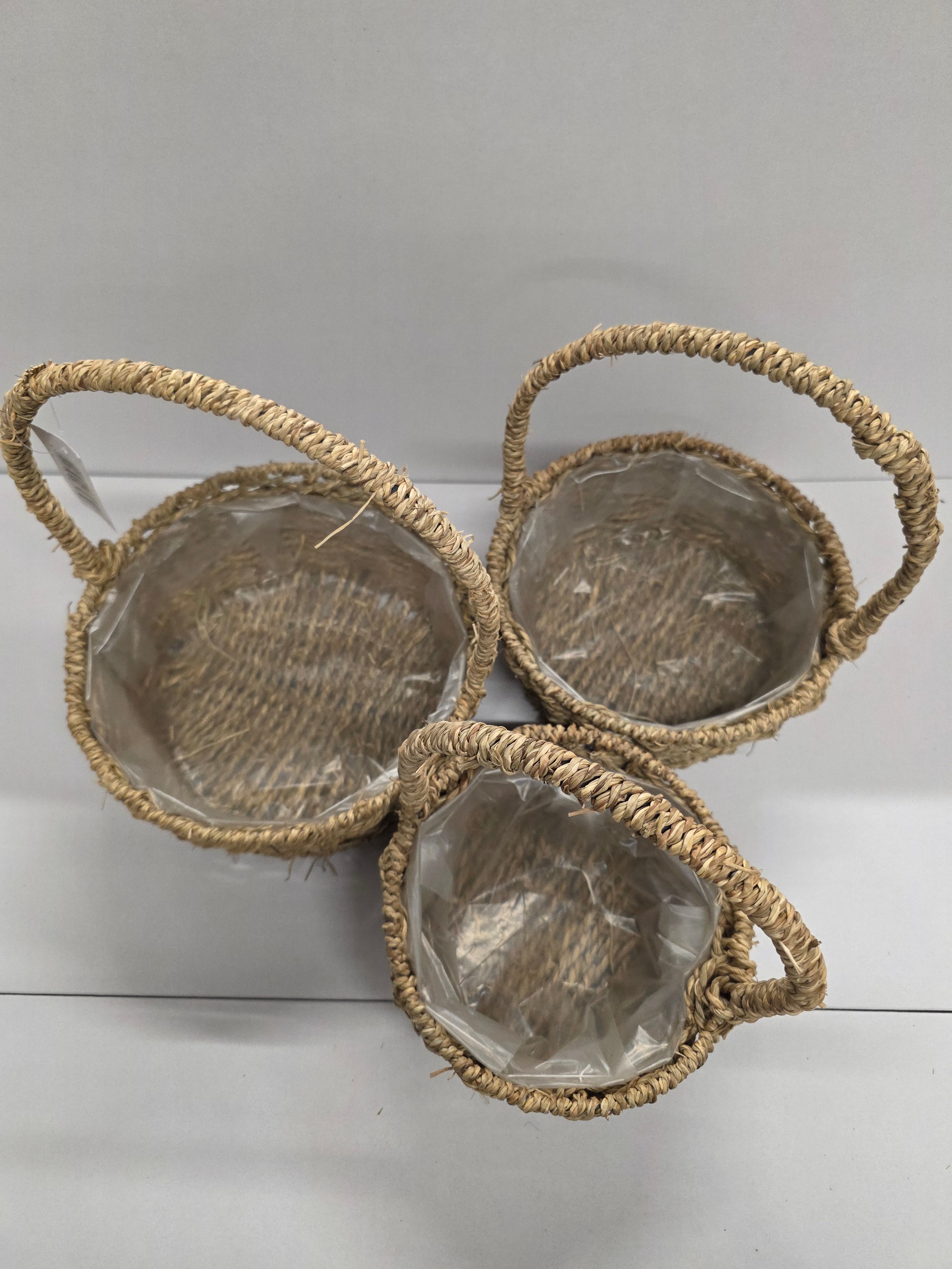 Basket Seagrass Round Set