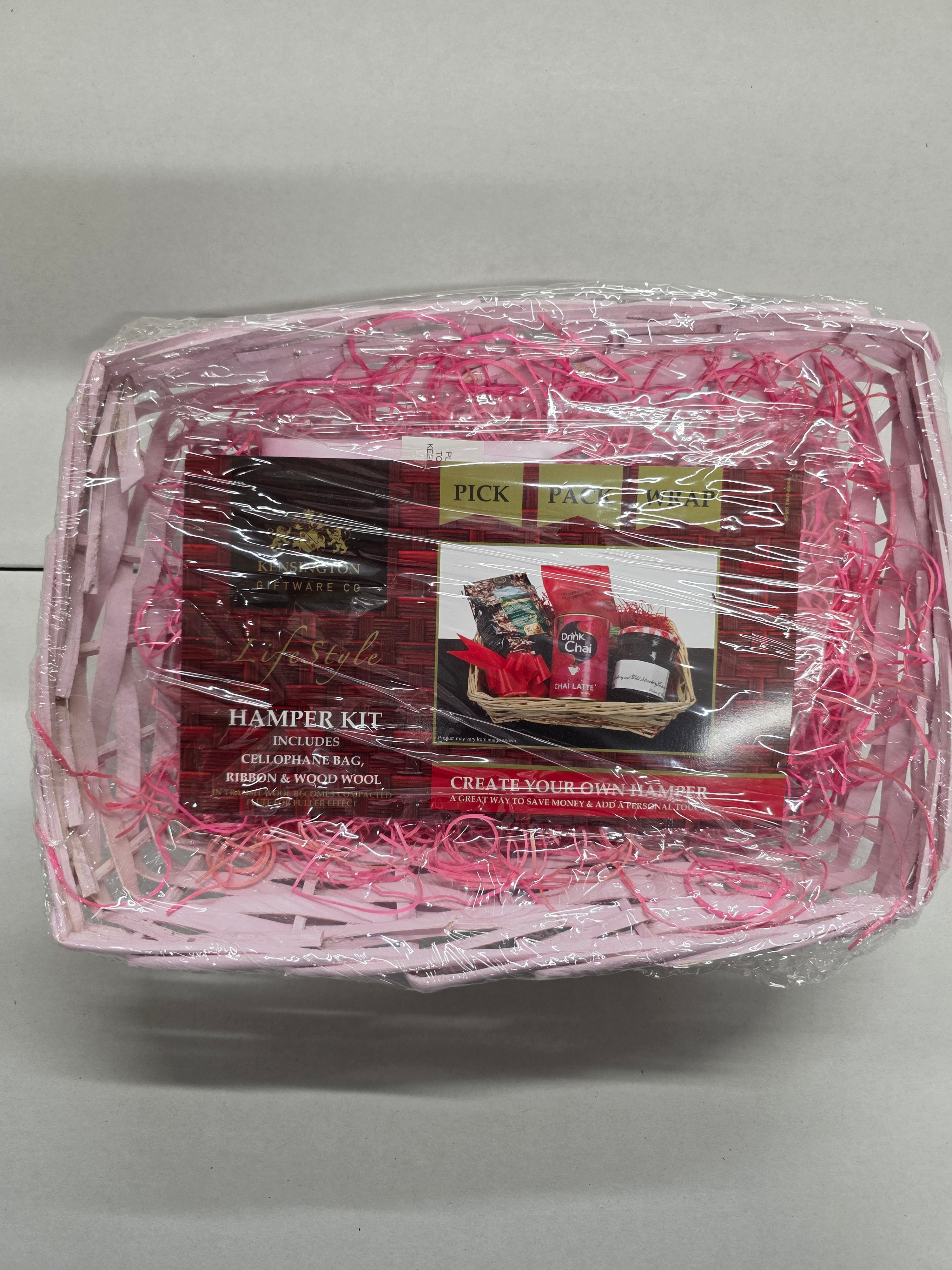 Hamper Set Pink 30x22x8cm
