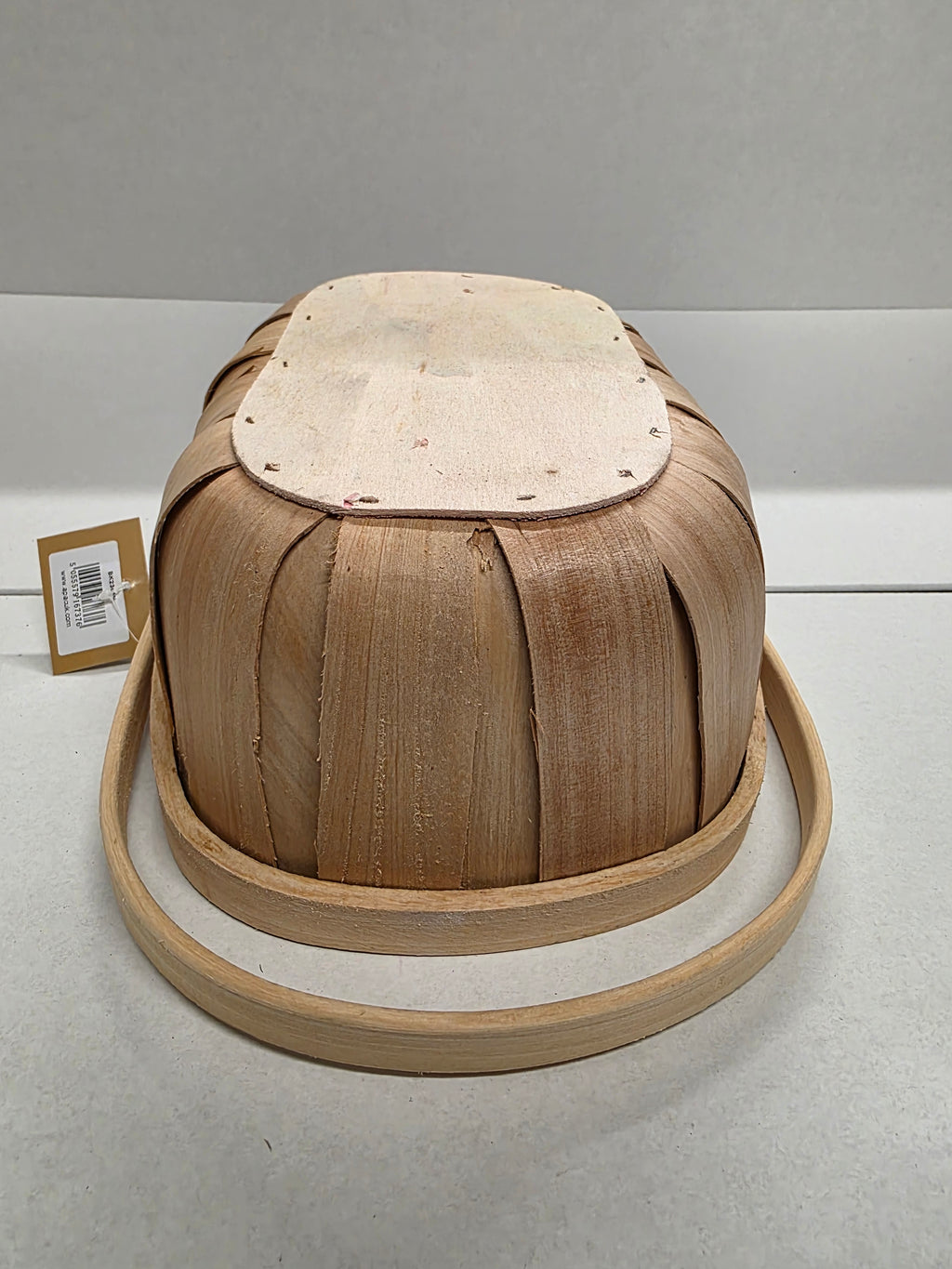 Basket Trug Oval Folding Handle Natural