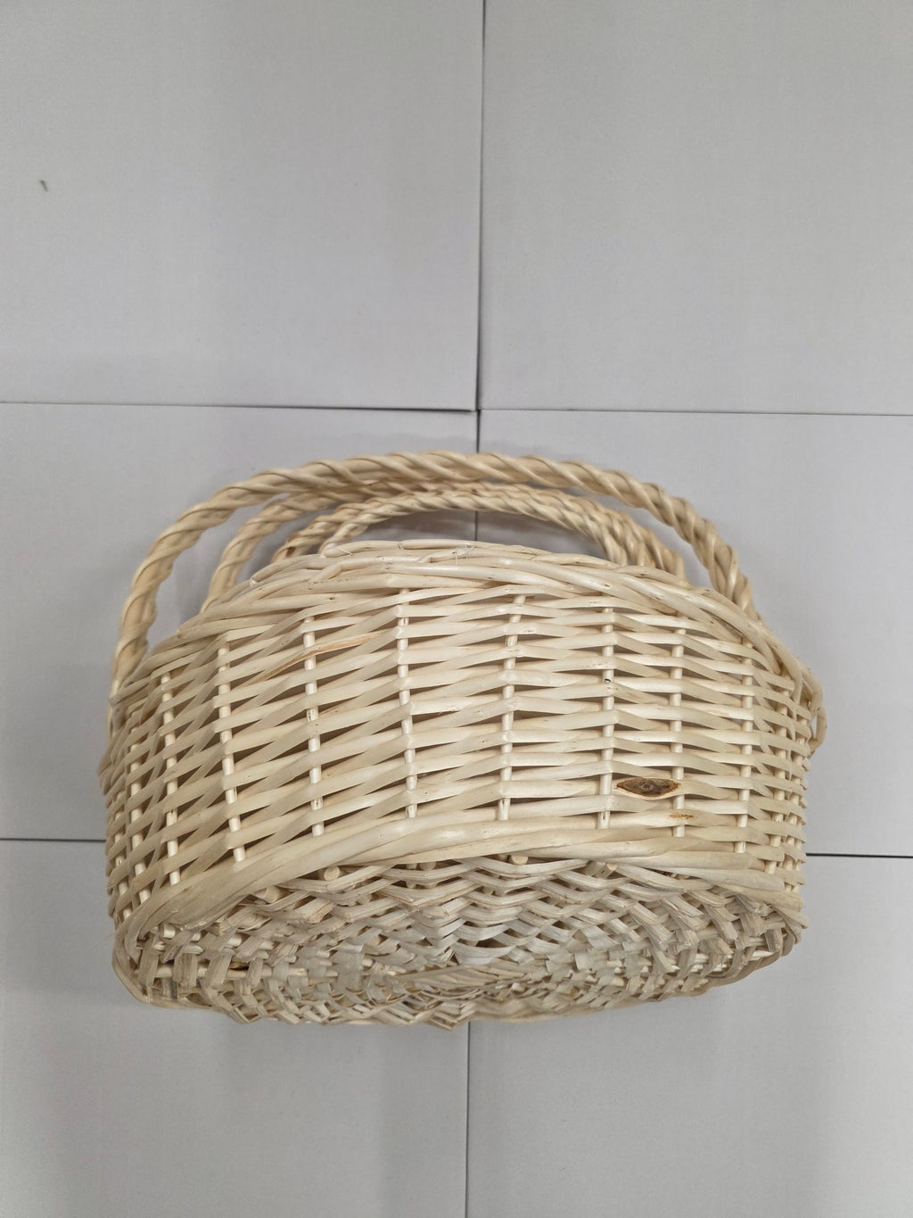 Basket Willow Round Stained Set 4