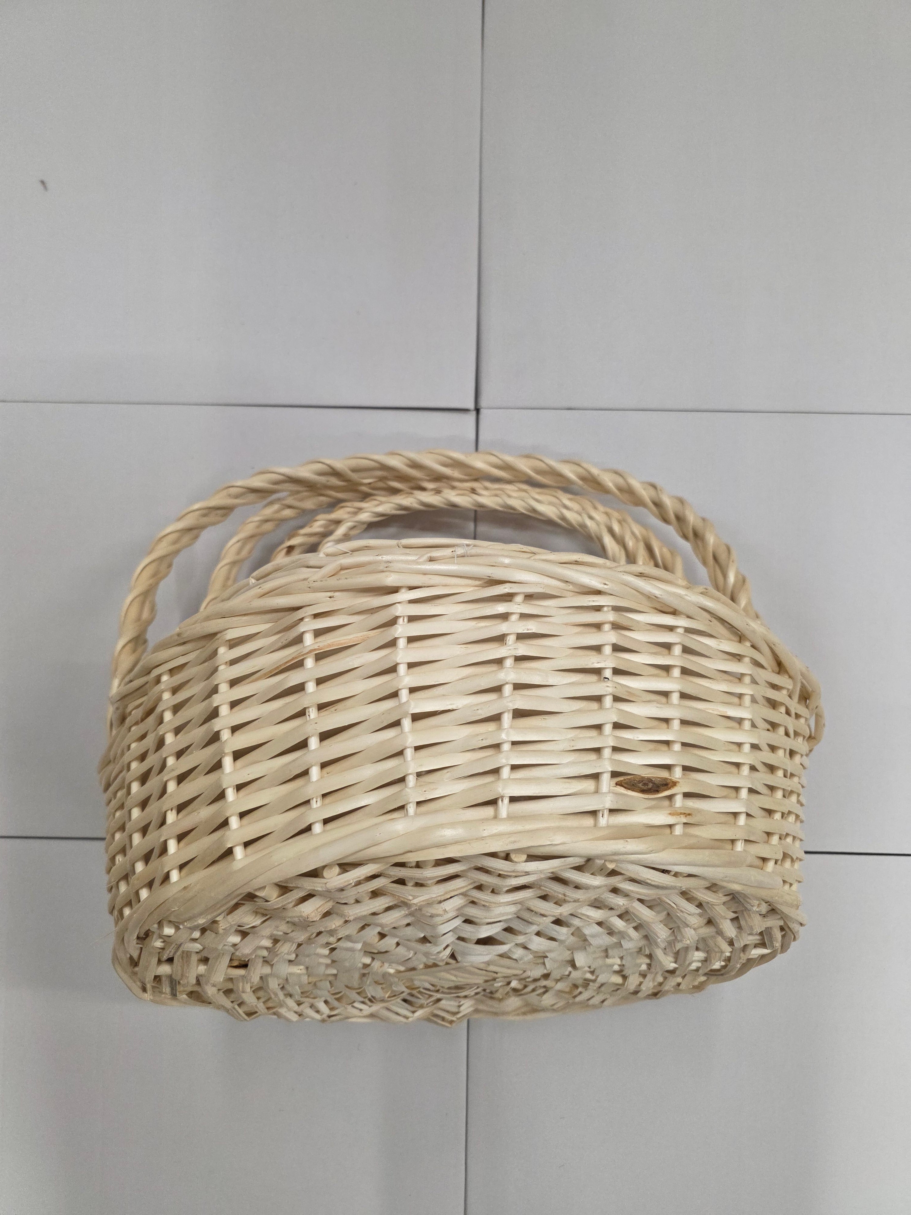 Basket Willow Round Stained Set 4