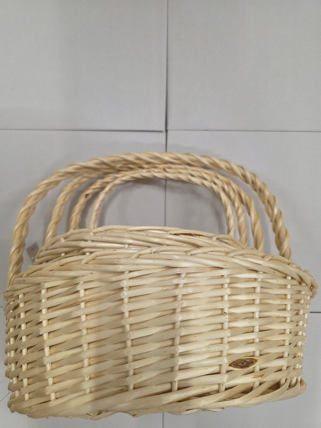 Basket Willow Round Stained Set 4