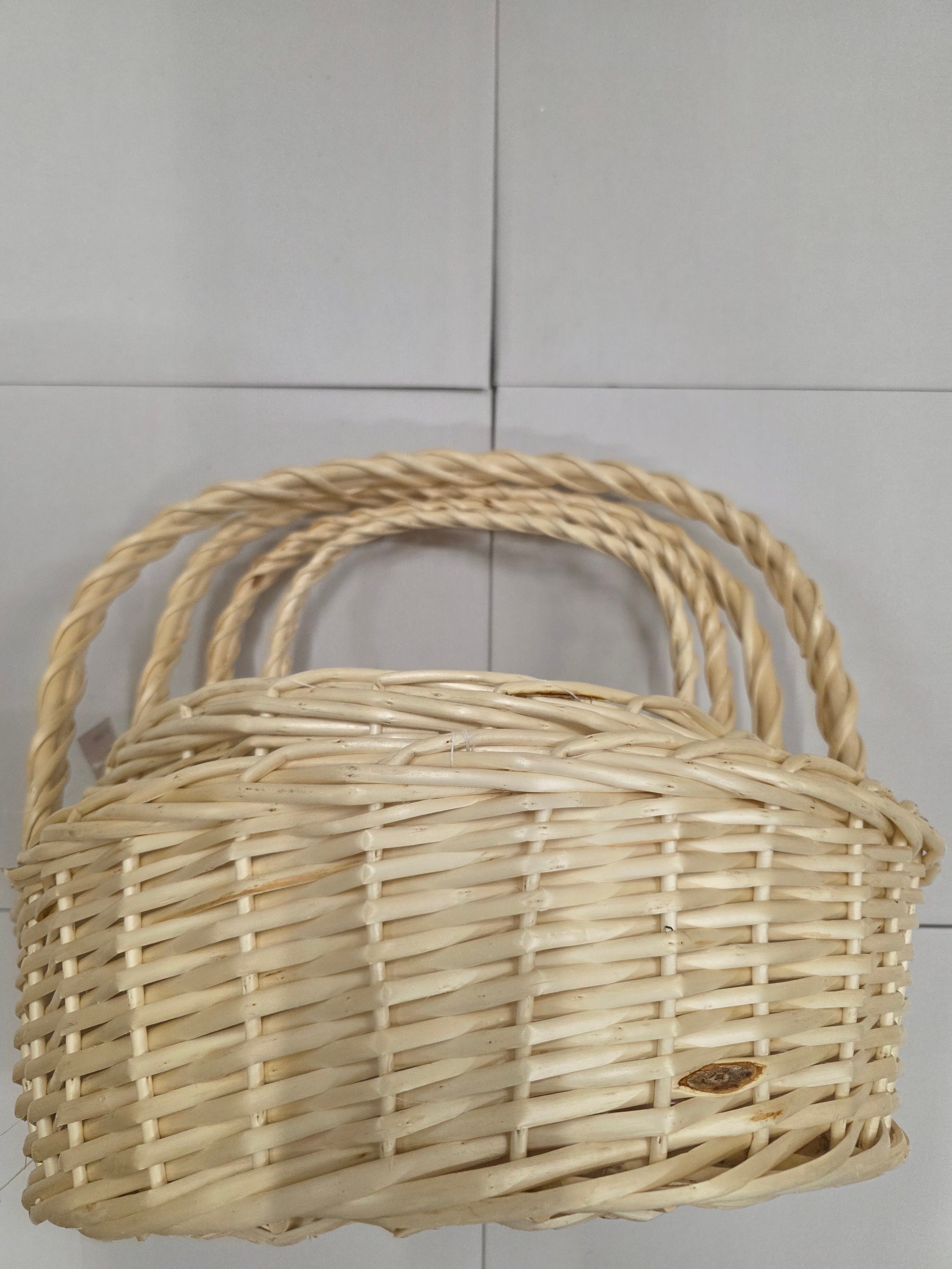 Basket Willow Round Stained Set 4