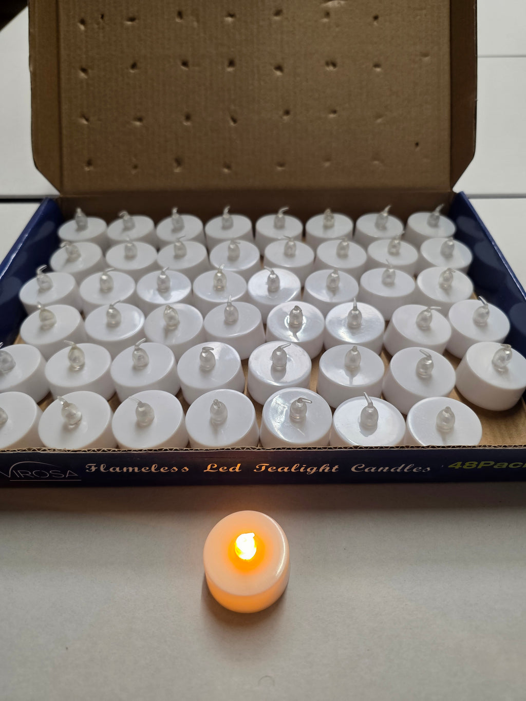 L E D Tealight White X48