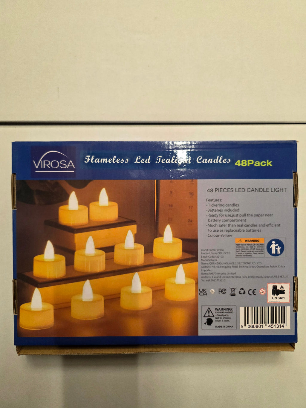 L E D Tealight White X48