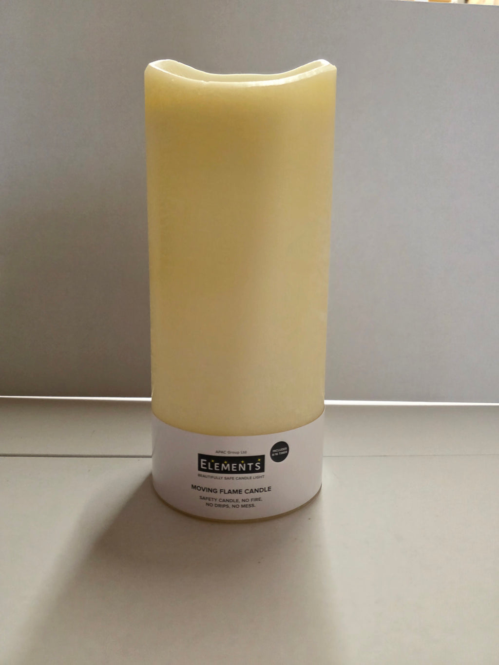 Moving Flame Led Candle 12.5 X 30cm
