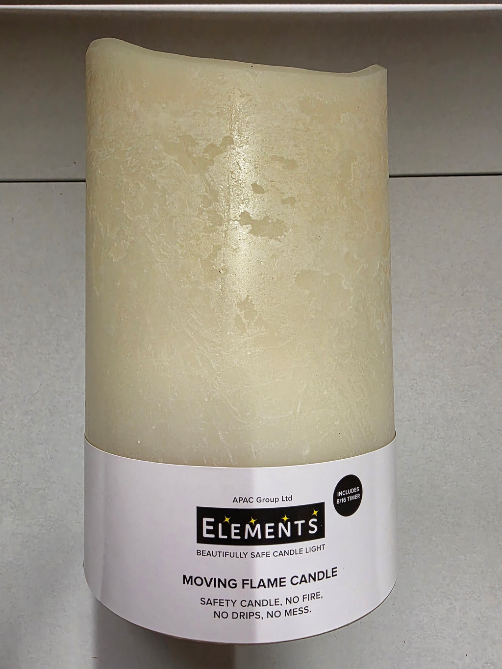 Moving Flame Led Candle 15 X 30cm