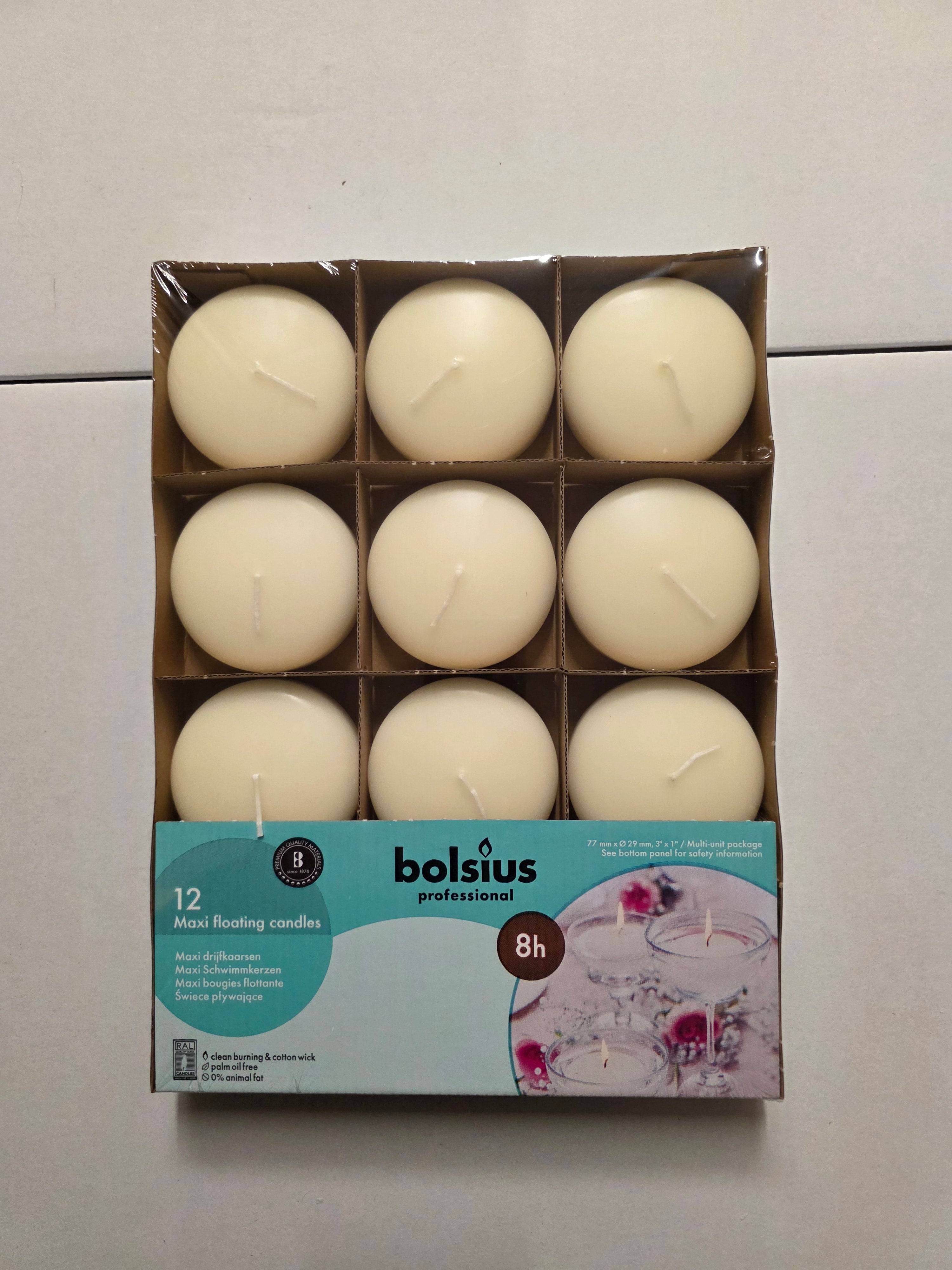 Candles Floating Ivory