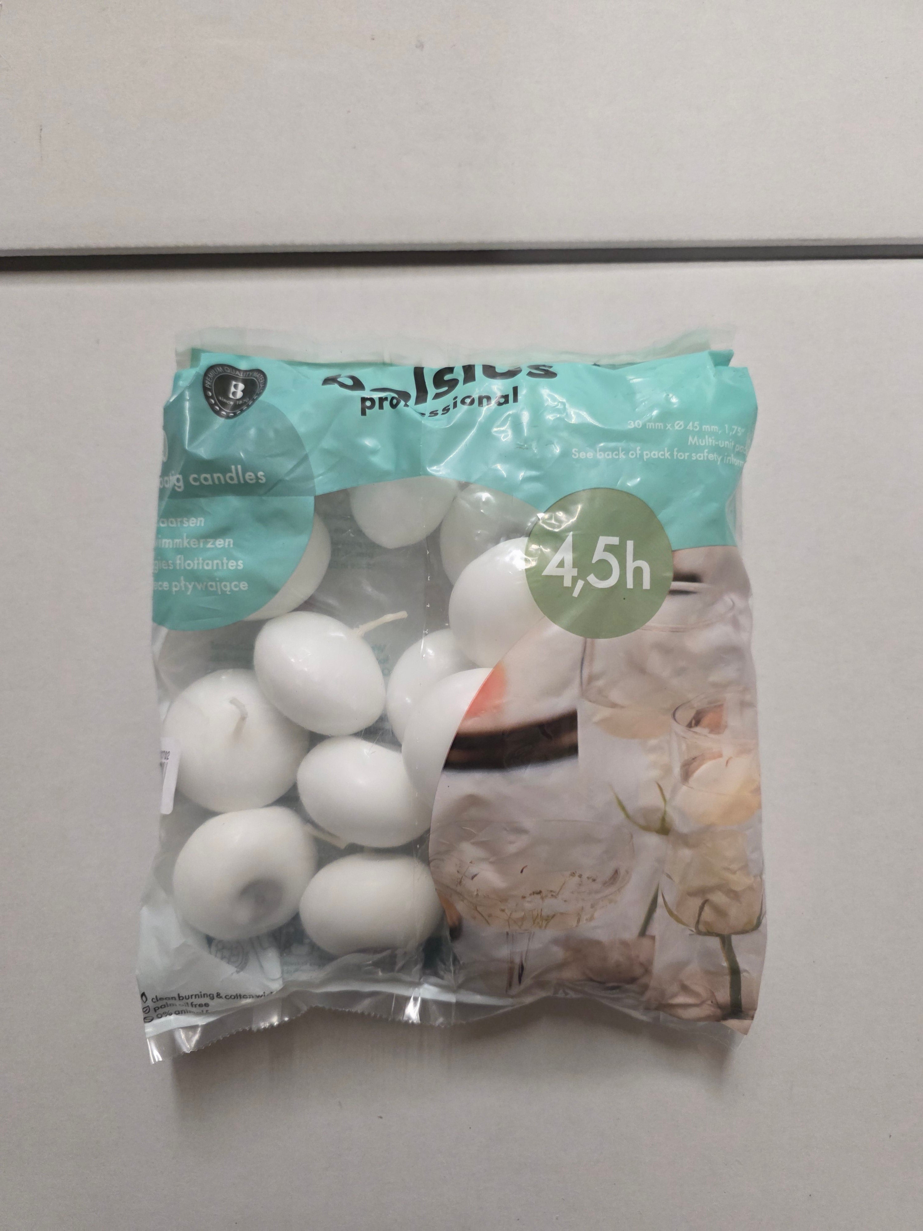 Candles Floating White Small