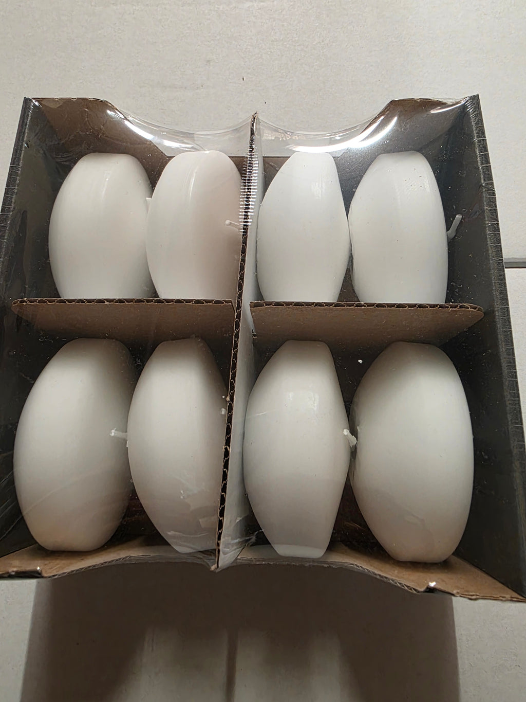 Floating Candle Large 40x80mm White