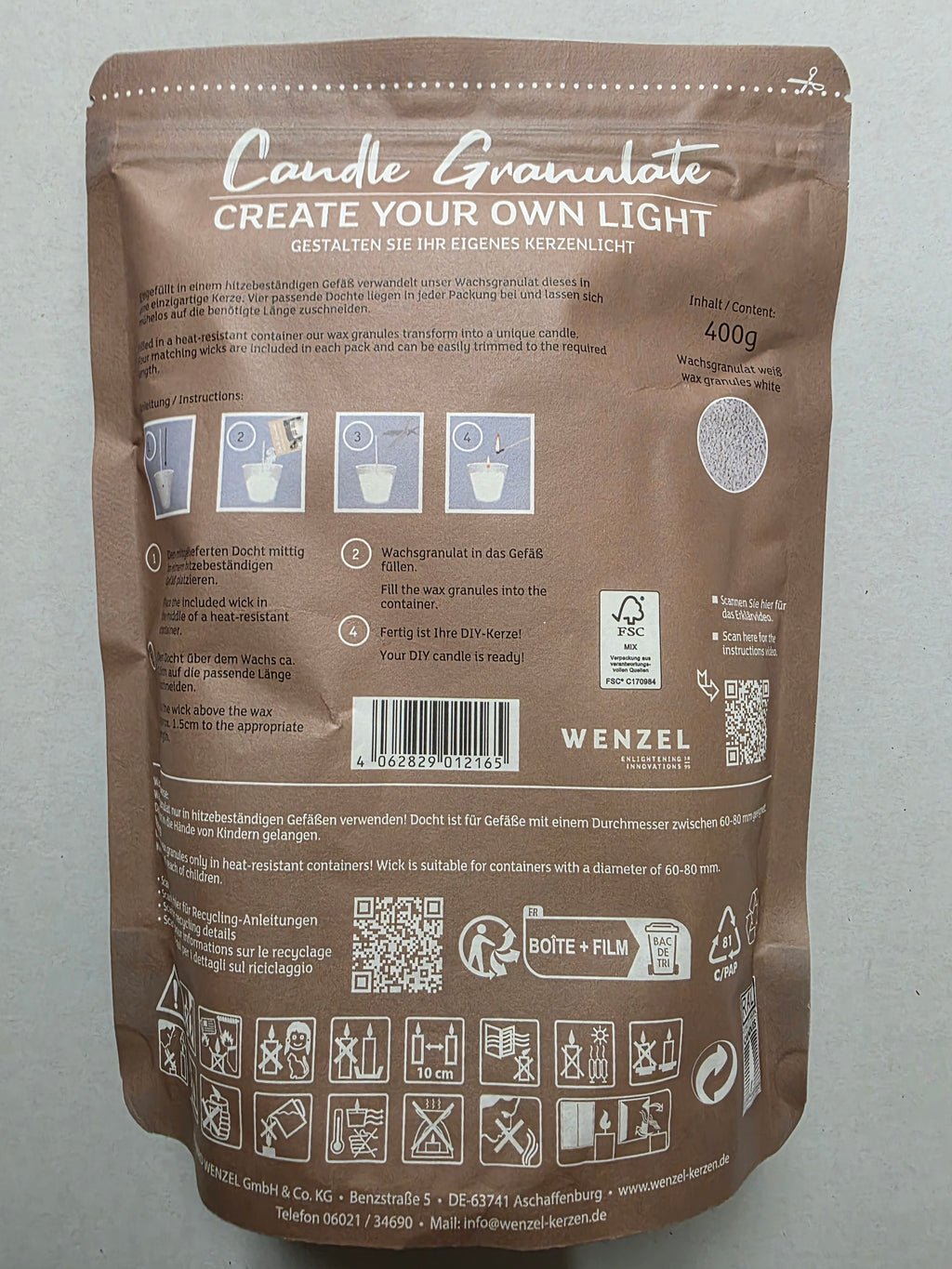 Wax Granule Non Scented 400gram (PACK OF 2)