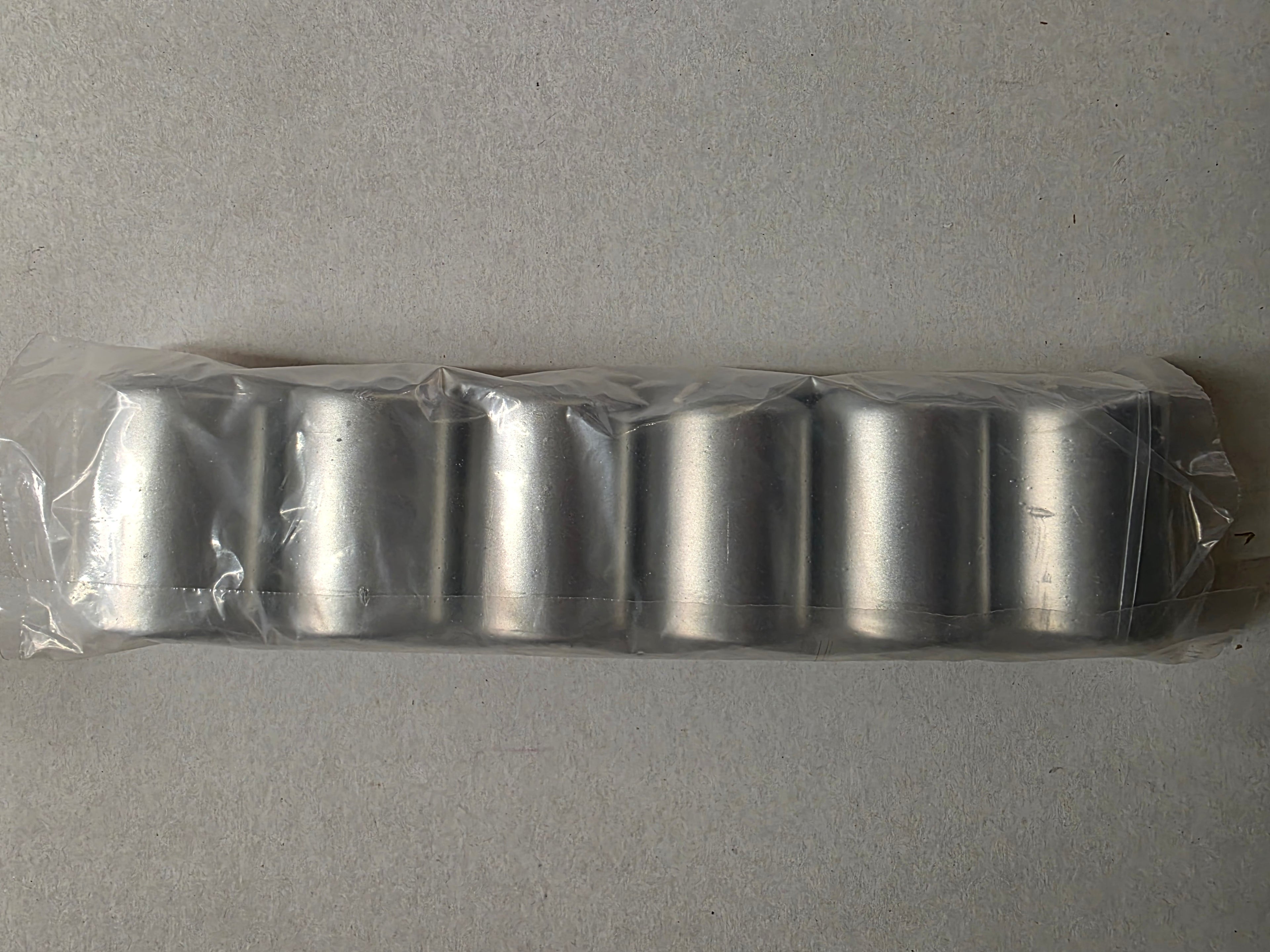 Candle Pillar Silver 5 Cm X6