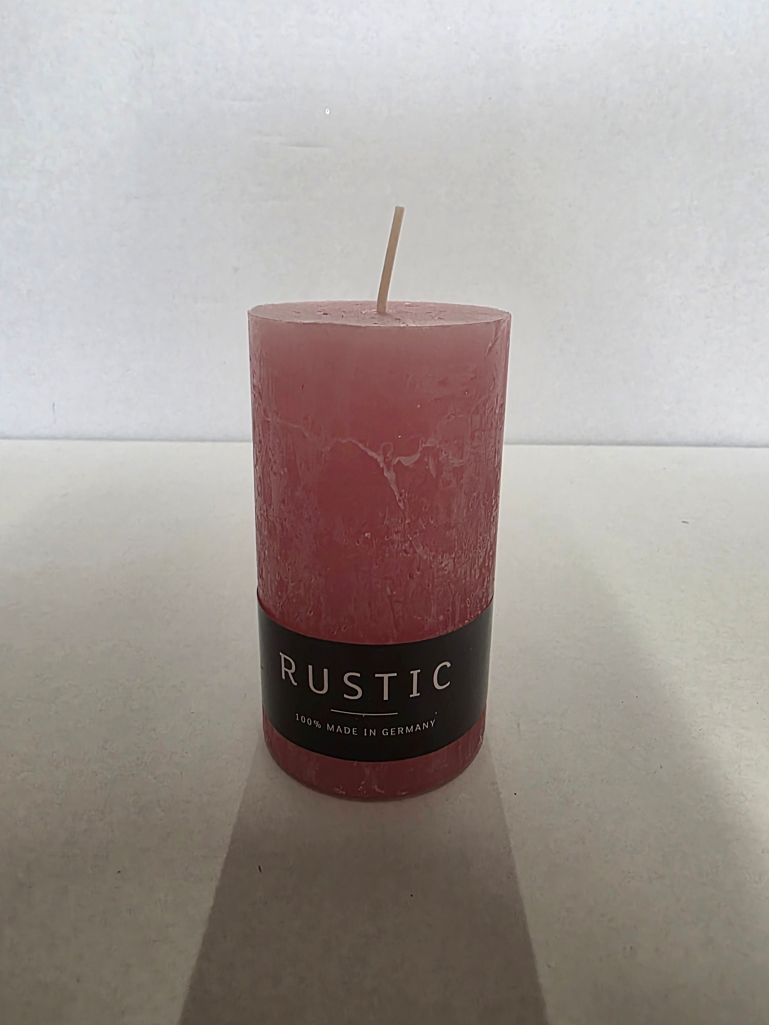 Rustic Safe Candle 110x60mm Rose