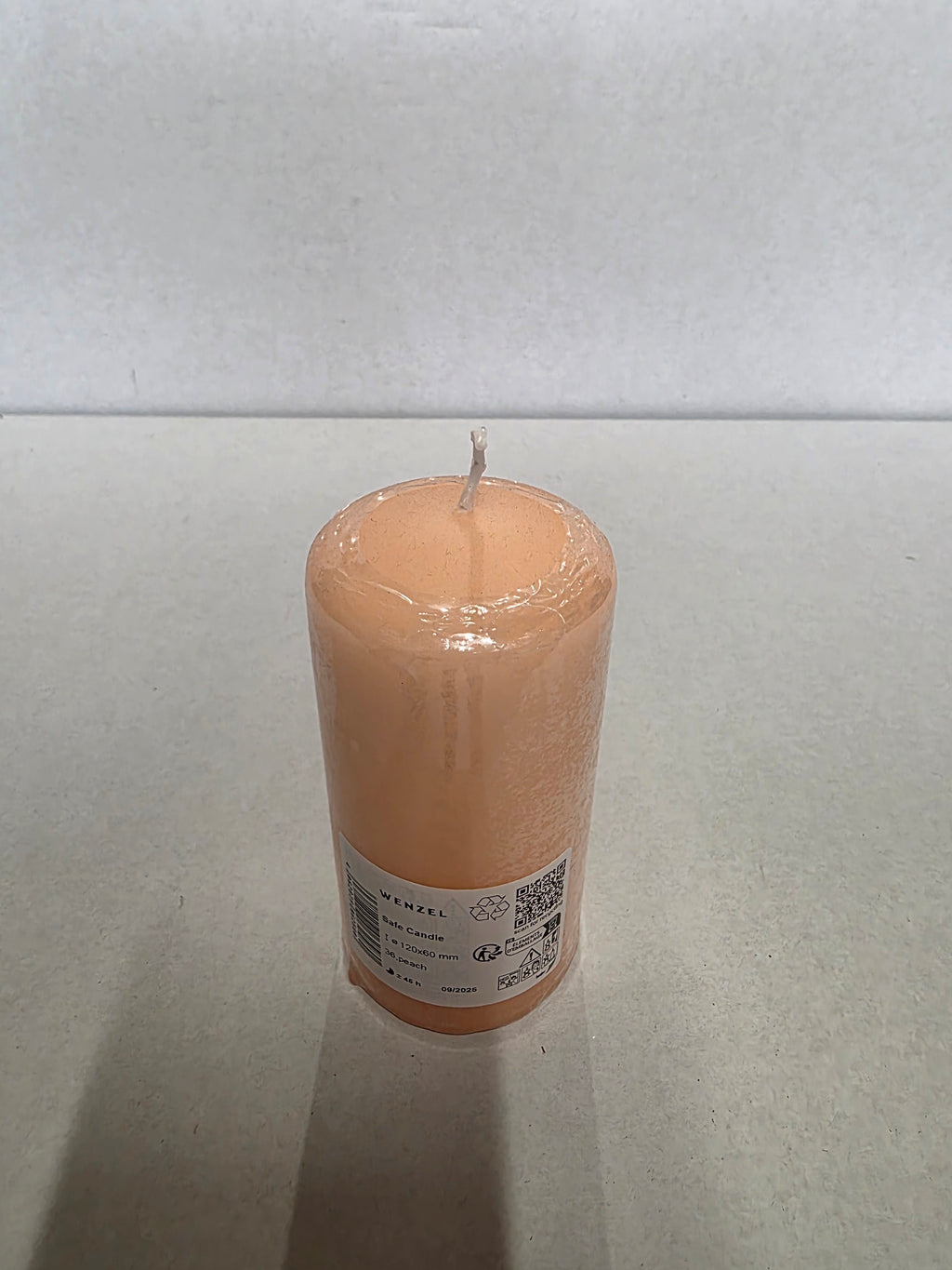 Safe Candle 120x60mm Peach (PACK OF 3)