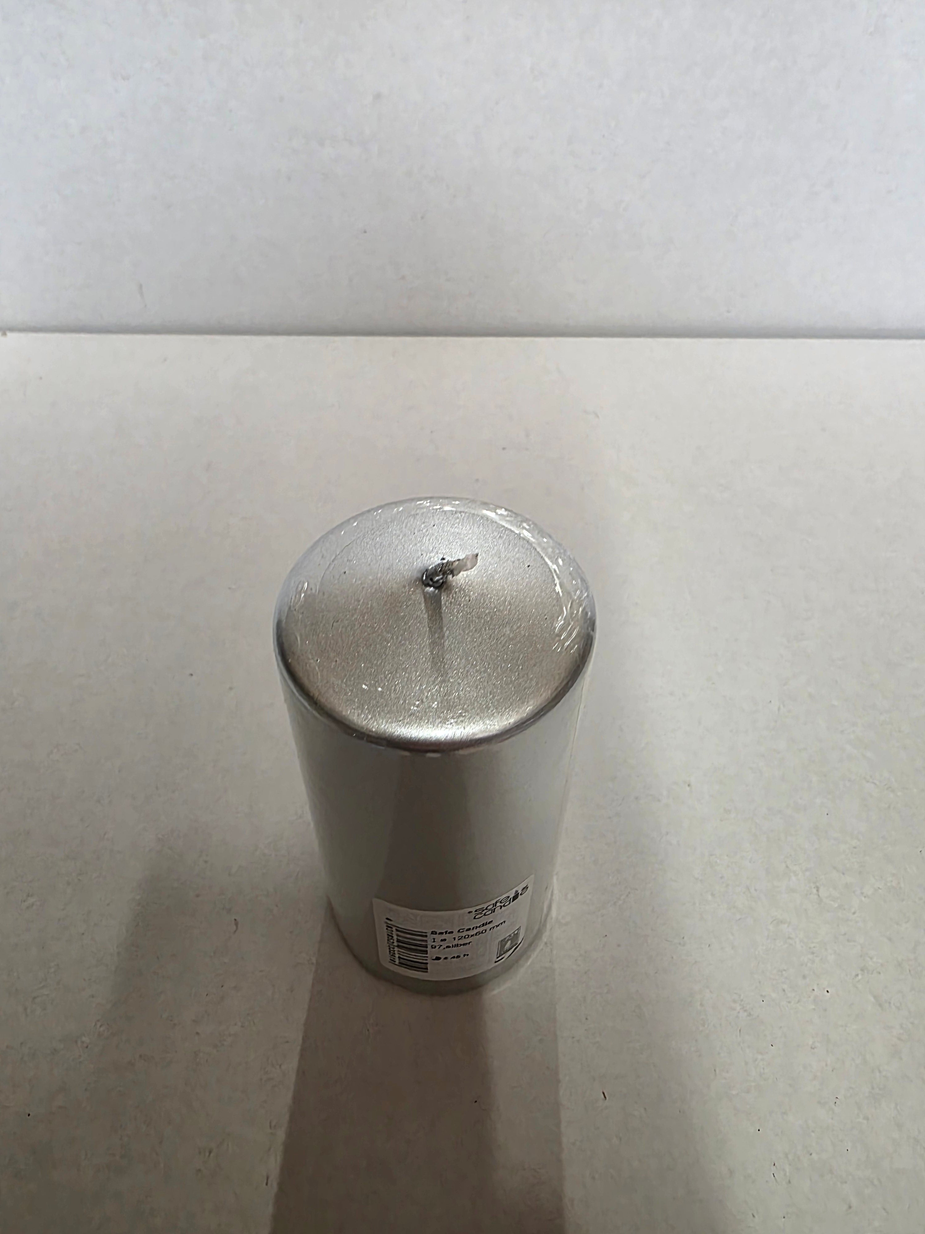 Safe Candle 120x60mm Silver (PACK OF 2)