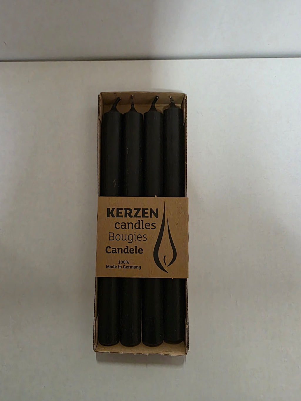 Tapers Rustic 250x22mm Black X4 (PACK OF 2)