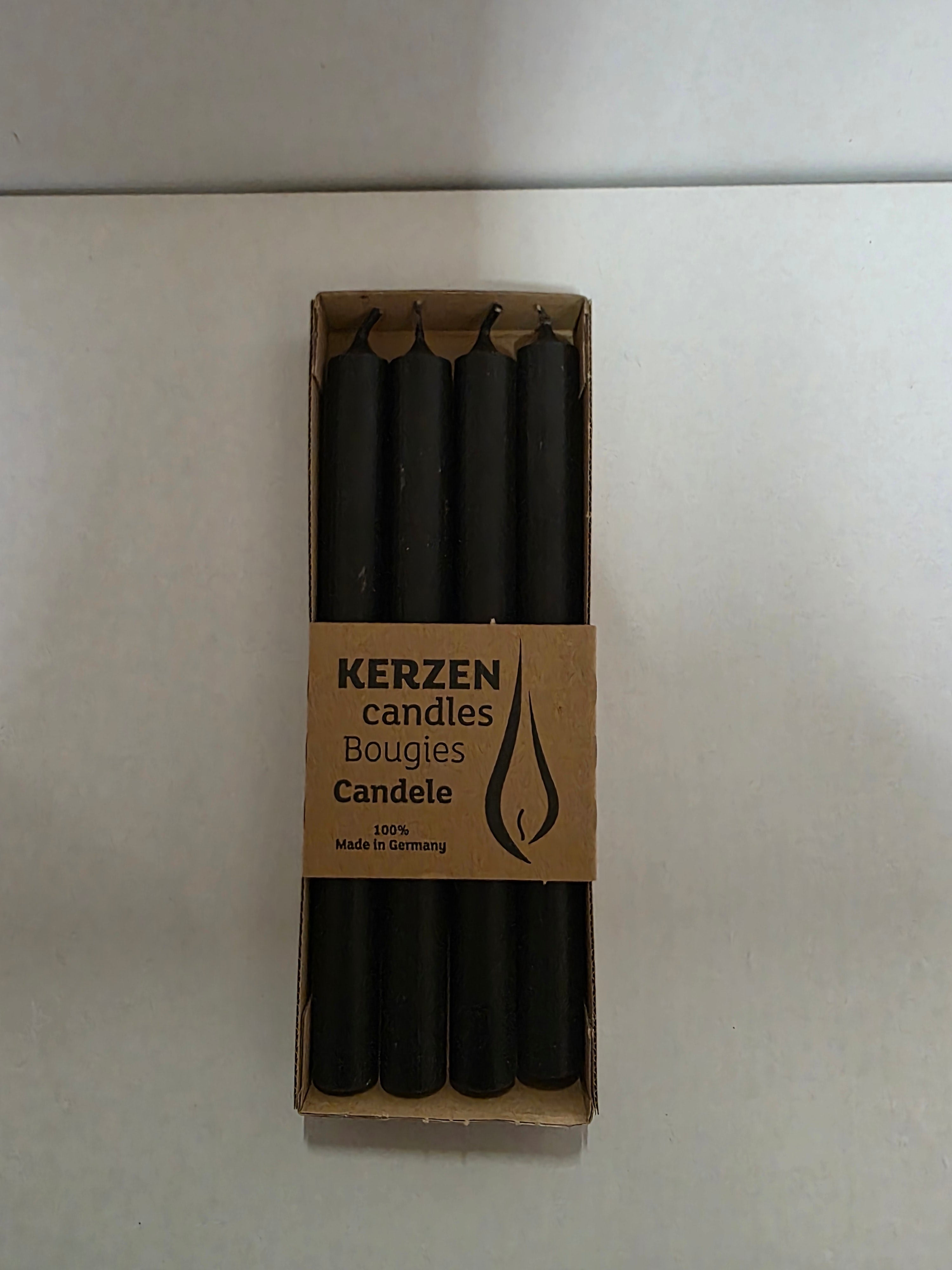 Tapers Rustic 250x22mm Black X4 (PACK OF 2)