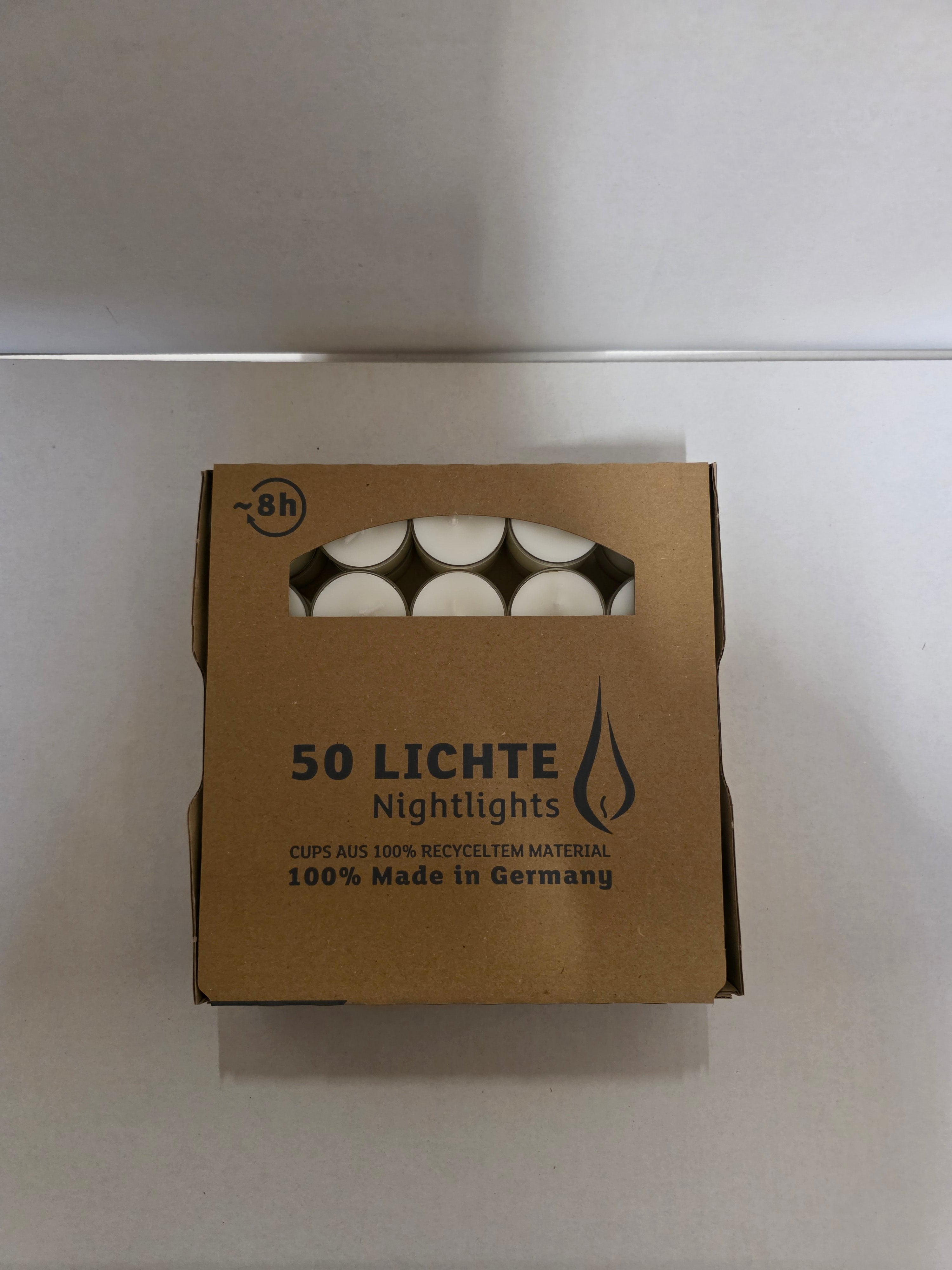 Nightlights Clear Cups 8 Hour X50