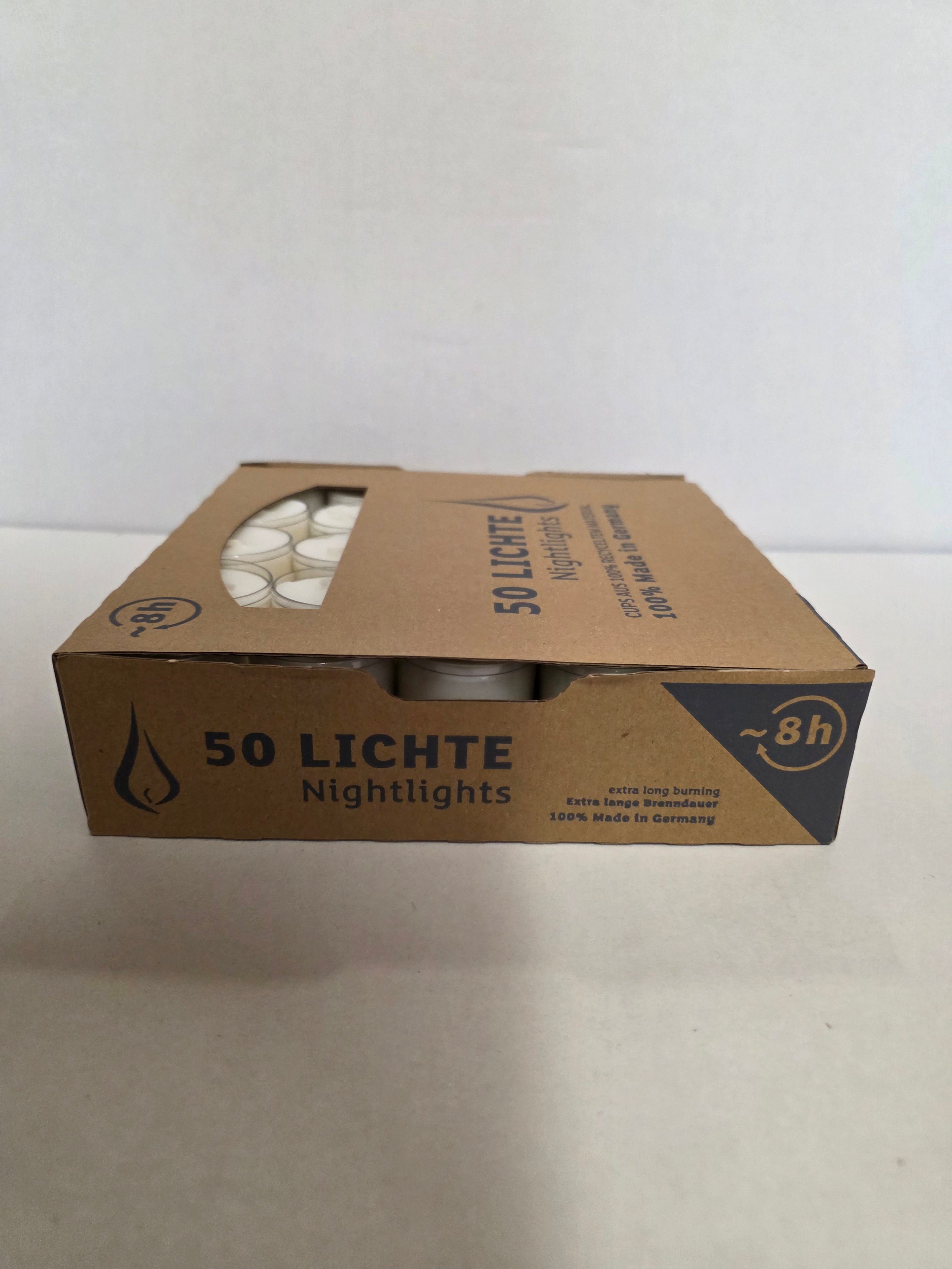 Nightlights Clear Cups 8 Hour X50