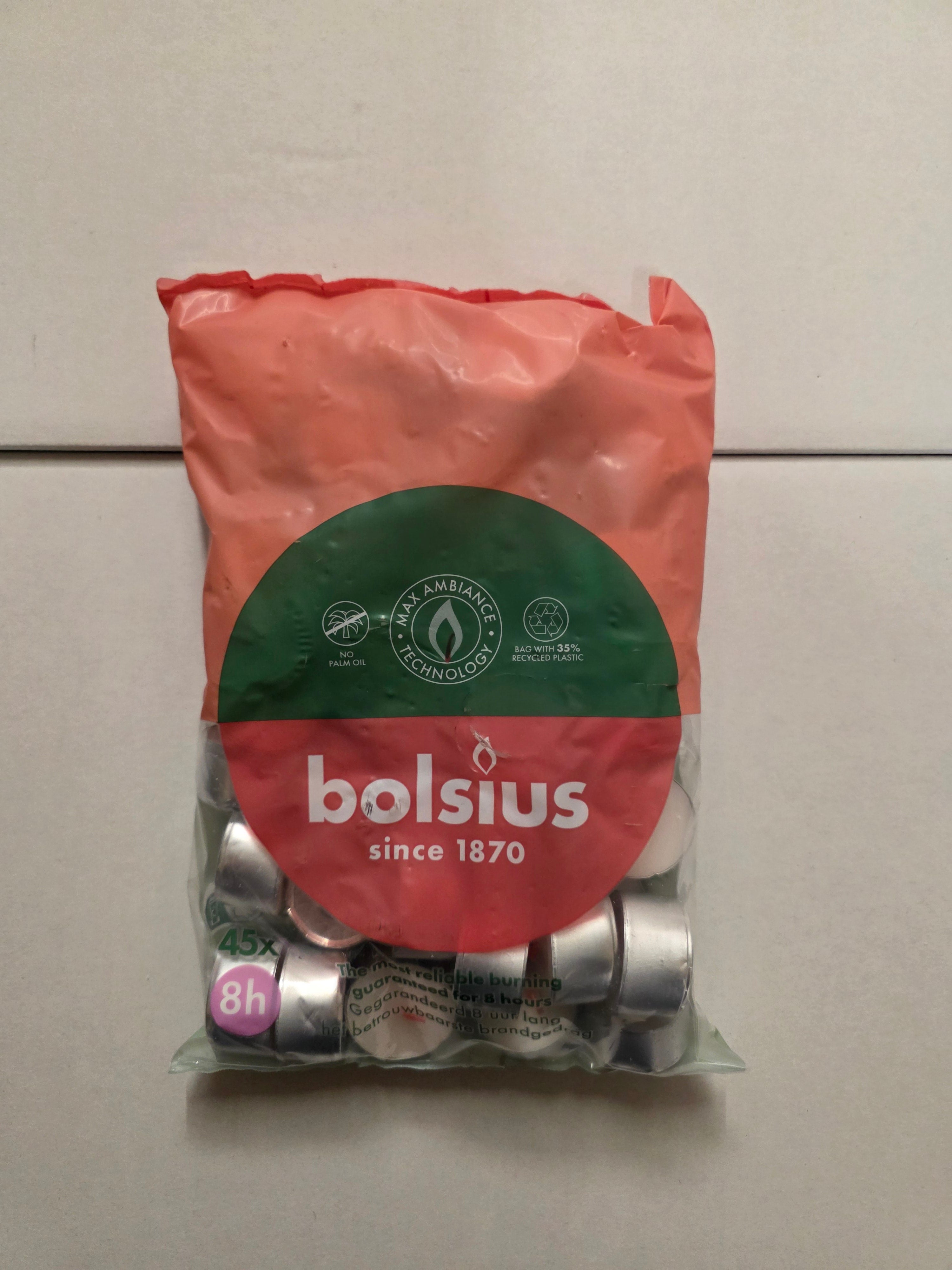 Tea Lights 8 Hr Bag Of 45 Sustainable