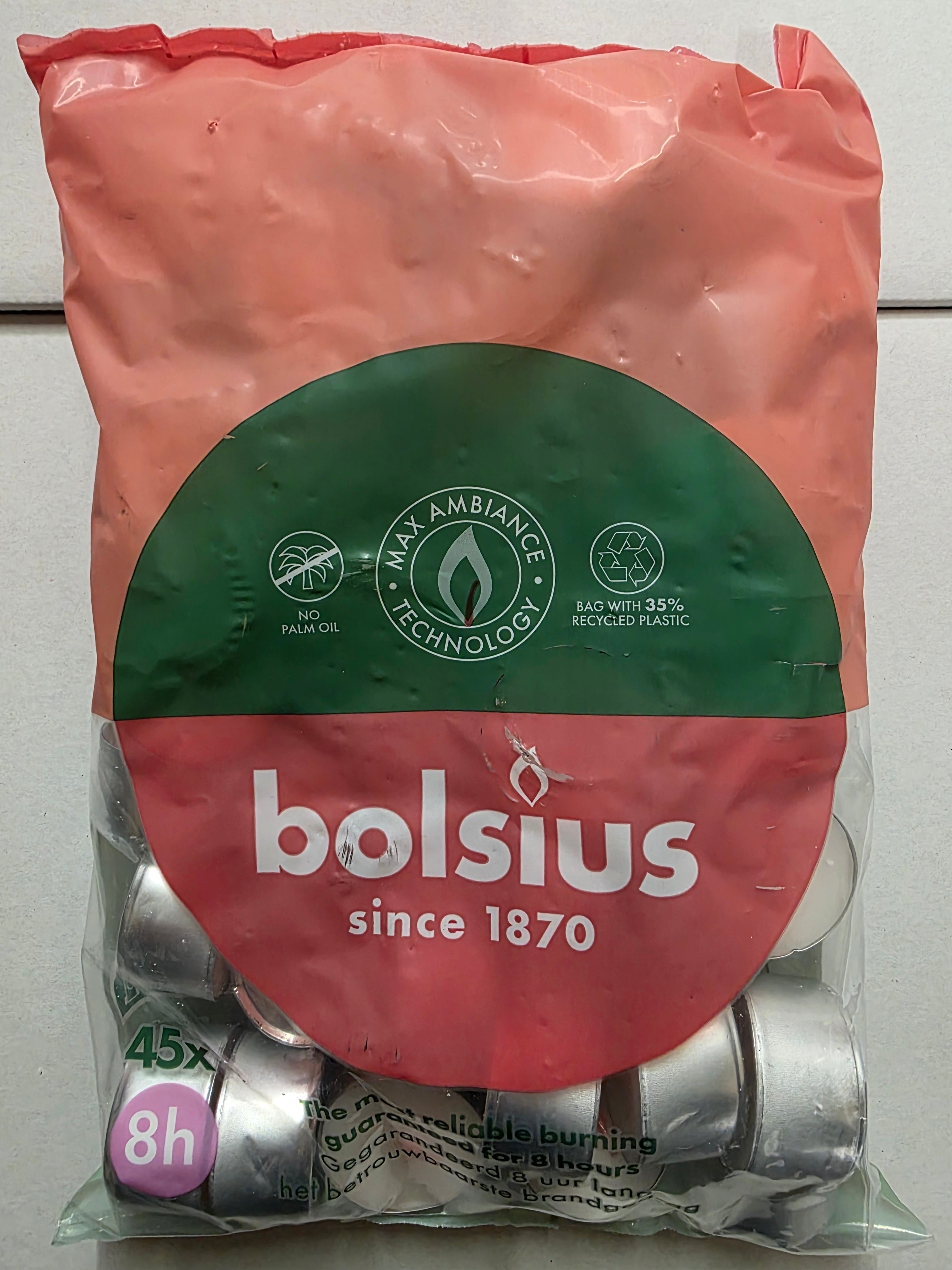 Tea Lights 8 Hr Bag Of 45 Sustainable