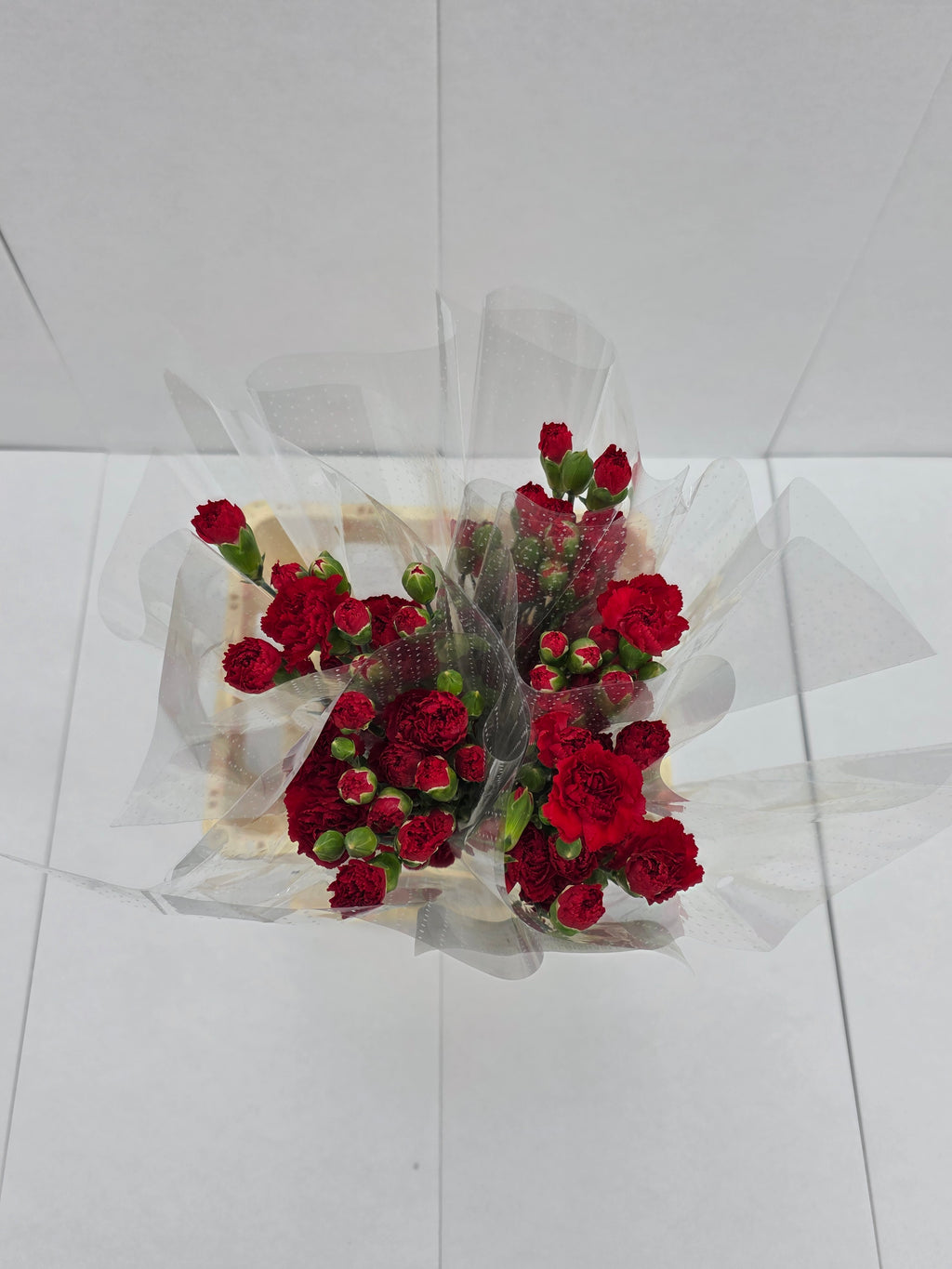 Farm Fresh Spray Carnations Red (Bunch of 25 stems, Length 70cm)