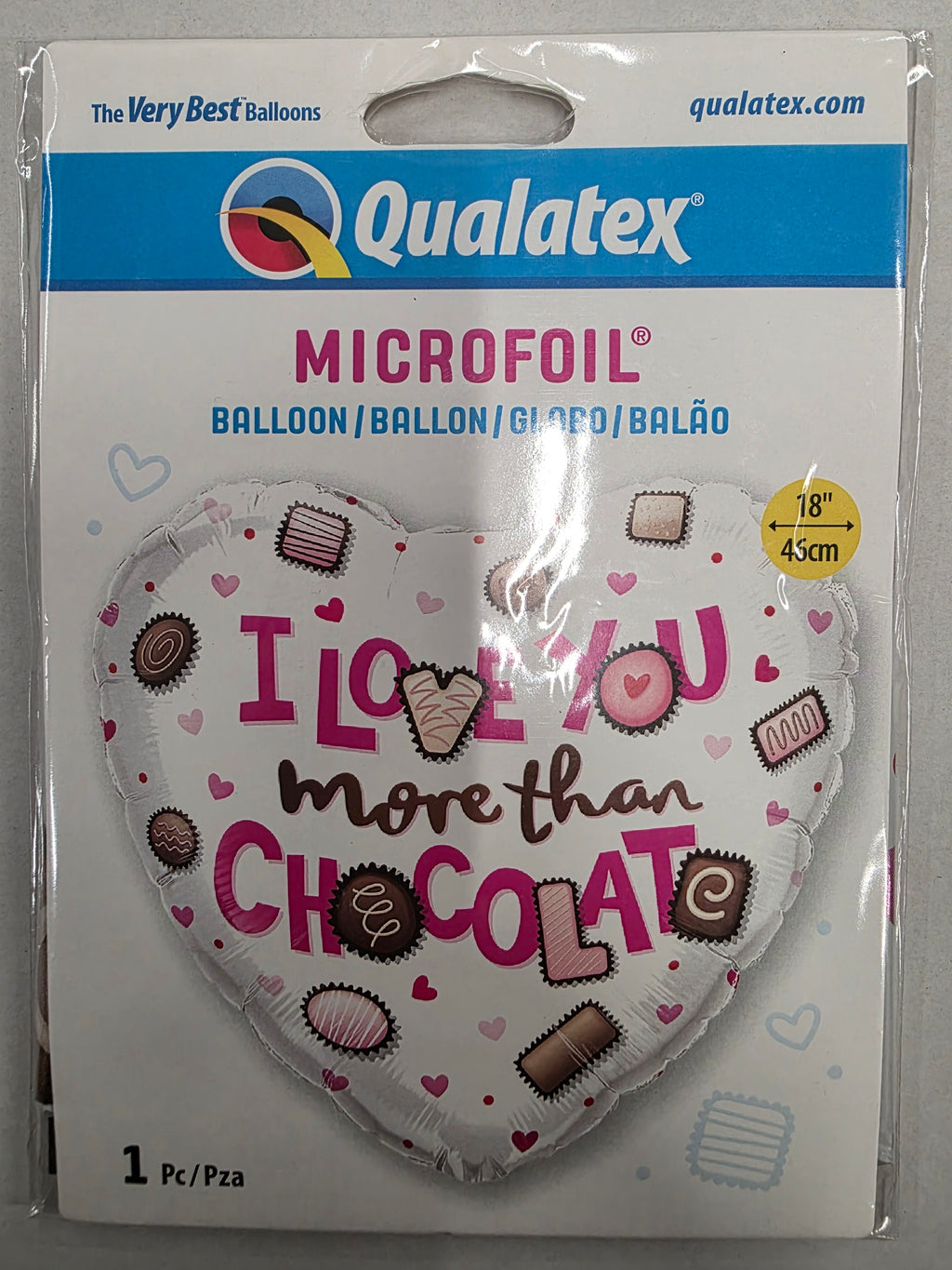 Balloon 18 Inch Love More Choco (PACK OF 4)