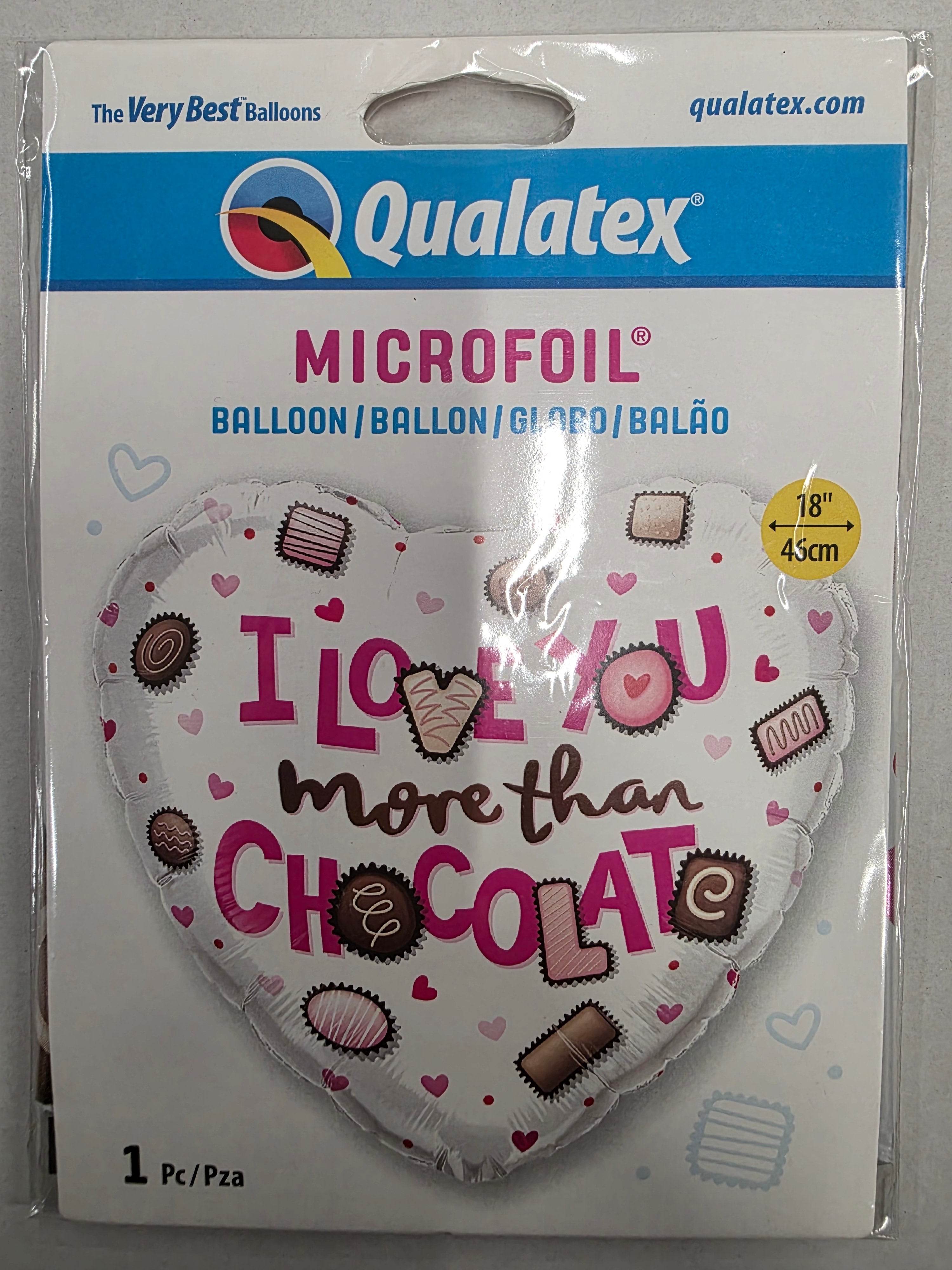 Balloon 18 Inch Love More Choco (PACK OF 4)