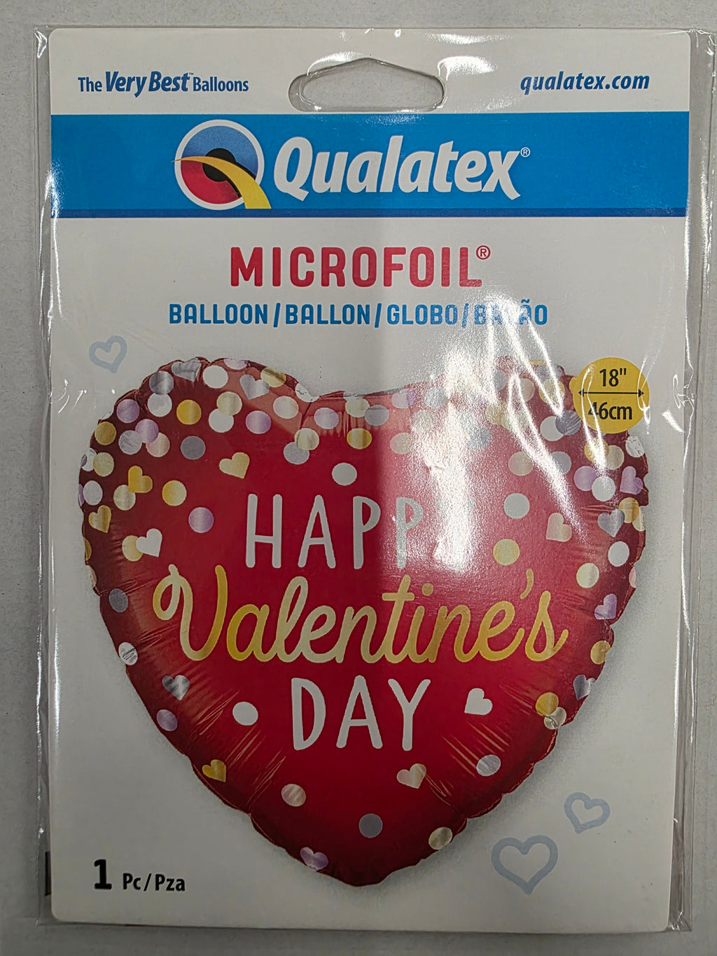 Balloon 18 Inch Valentines Confetti (PACK OF 2)